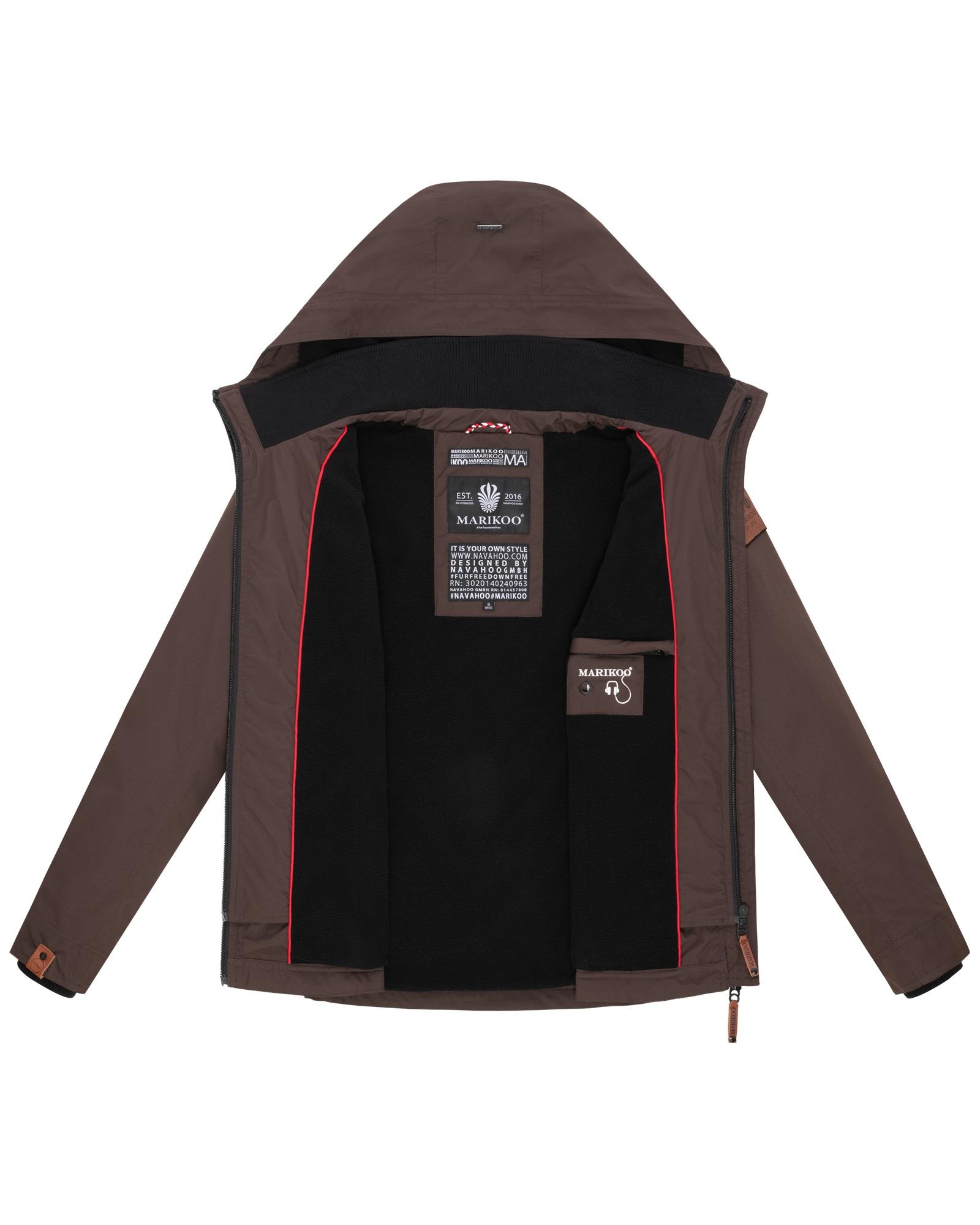 Marikoo Outdoorjacke »Erdbeere«, mit Kapuze, sportliche Funktionsjacke mit Kapuze