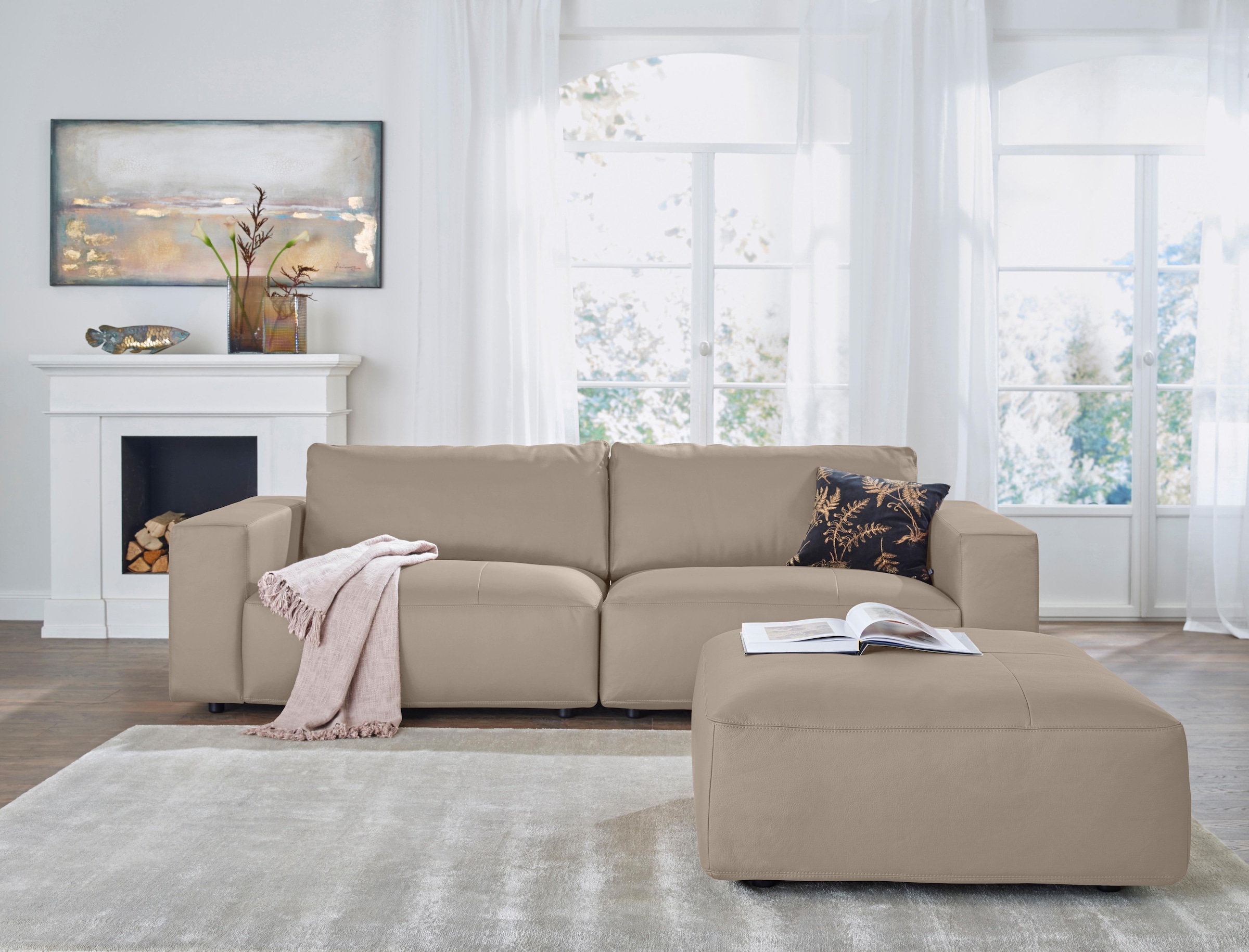 Musterring Big-Sofa »LUCIA«, in vielen Qualitäten und 4 unterschiedlichen Nähten, 3-Sitzer