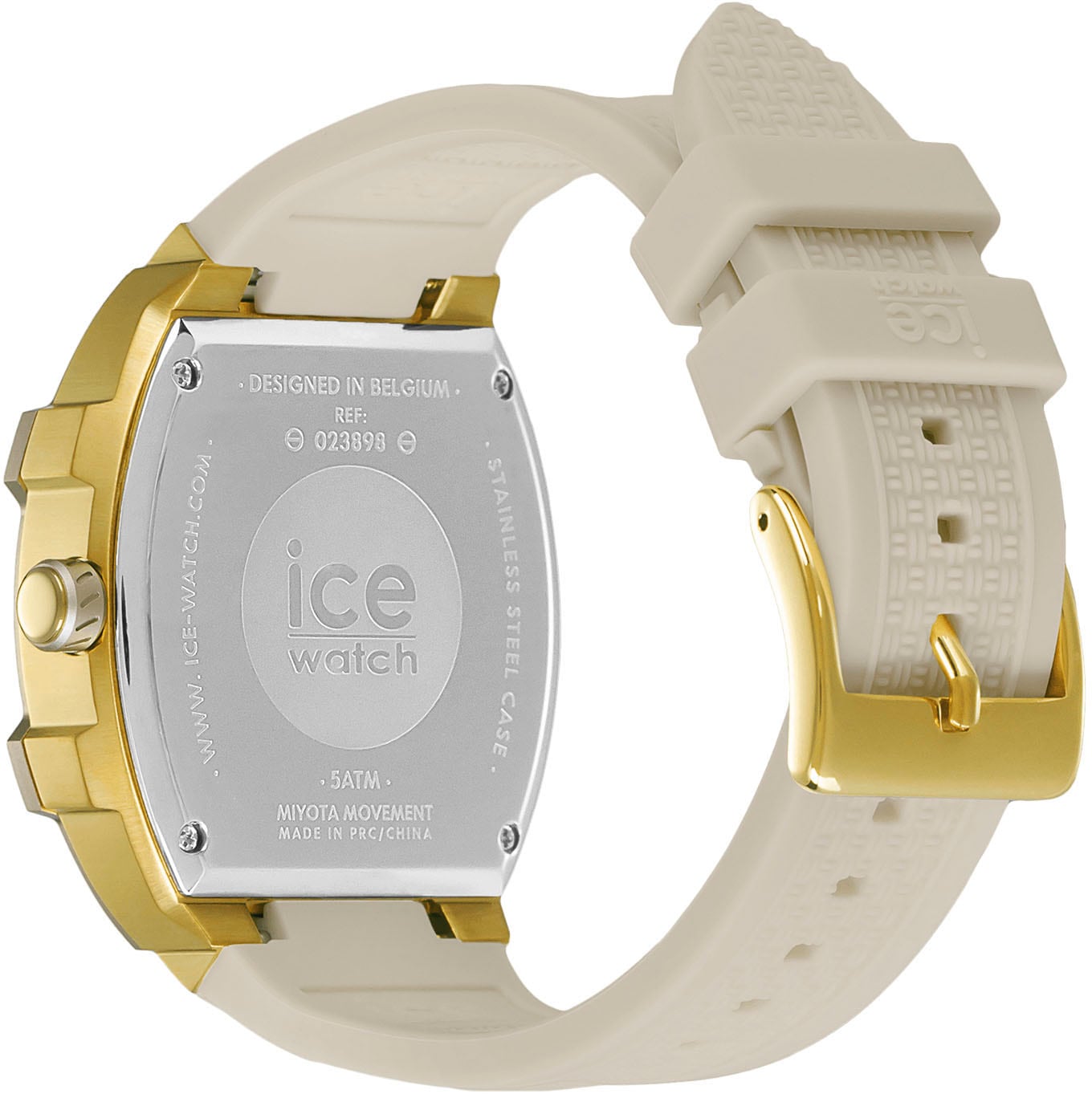 ice-watch Multifunktionsuhr »ICE boliday - Steel - Medium - MT«, Quarzuhr, Armbanduhr, Damenuhr, analog, Silikonarmband, Datum