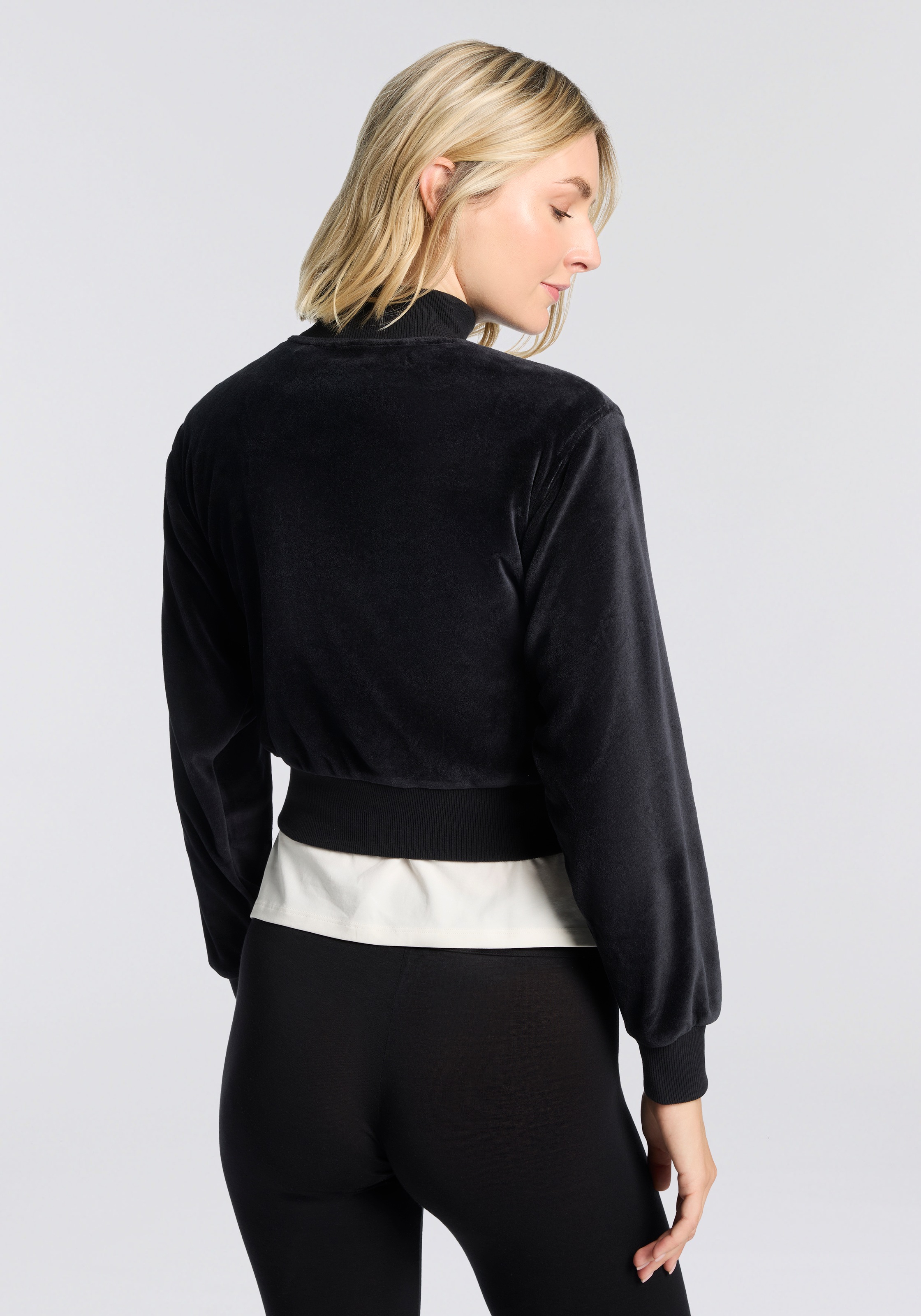 HUGO Underwear Sweatjacke "VELVET" mit leichtem Glanz günstig online kaufen