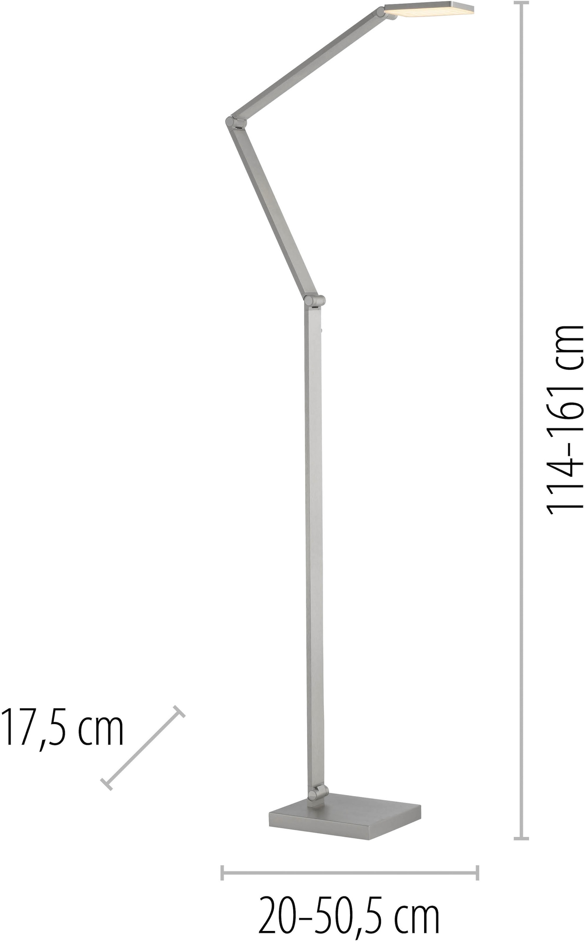 Paul Neuhaus LED Stehlampe »SAMSKY« LED-Board 1 Stk. warmweiß - kaltweiß Tastdimmer, CCT 2700-5000K, Memory, Höhenverstellbar