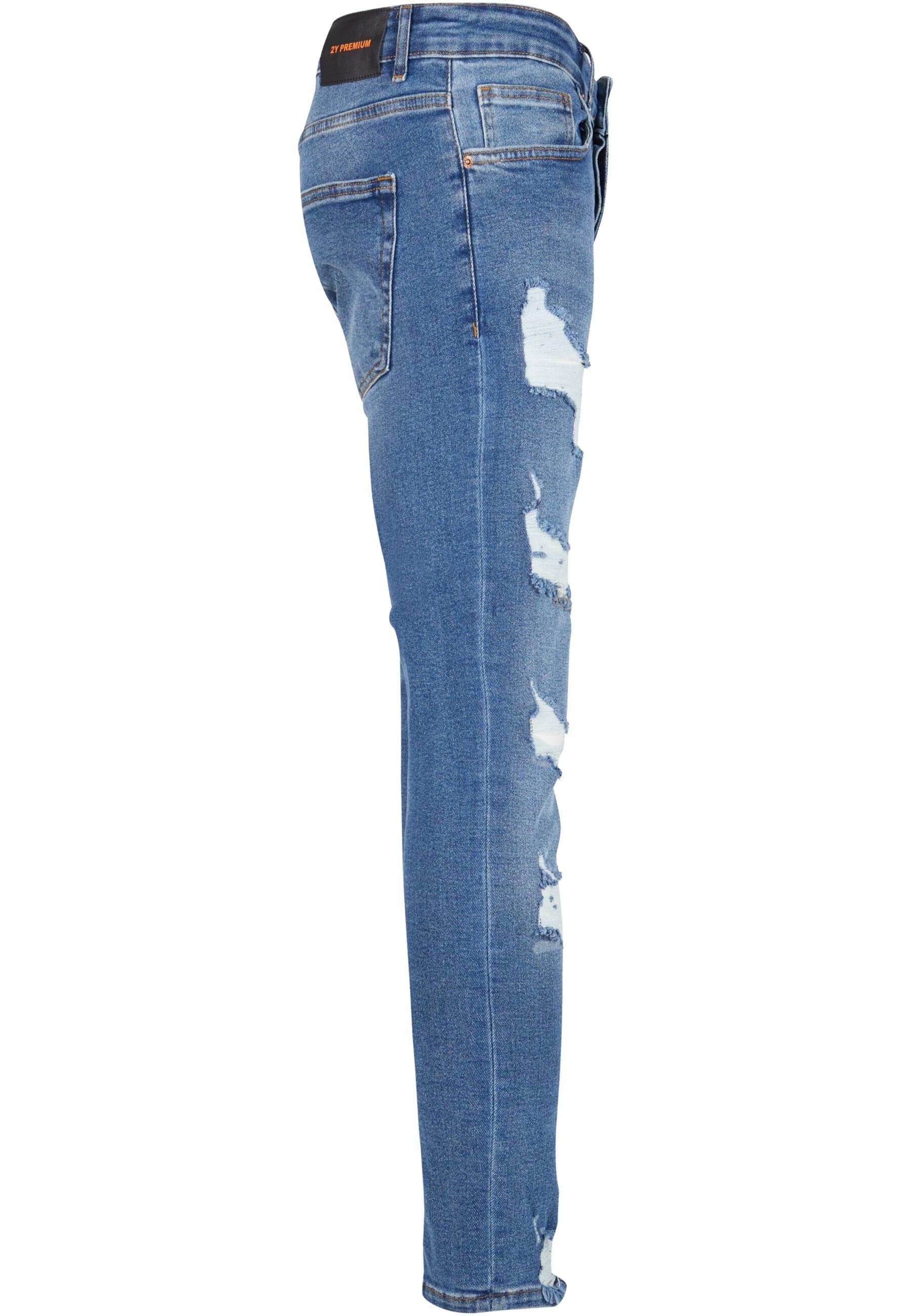 2Y Studios Bequeme Jeans »2Y Studios Herren 2Y Skinny Fit Destroyed Jeans«