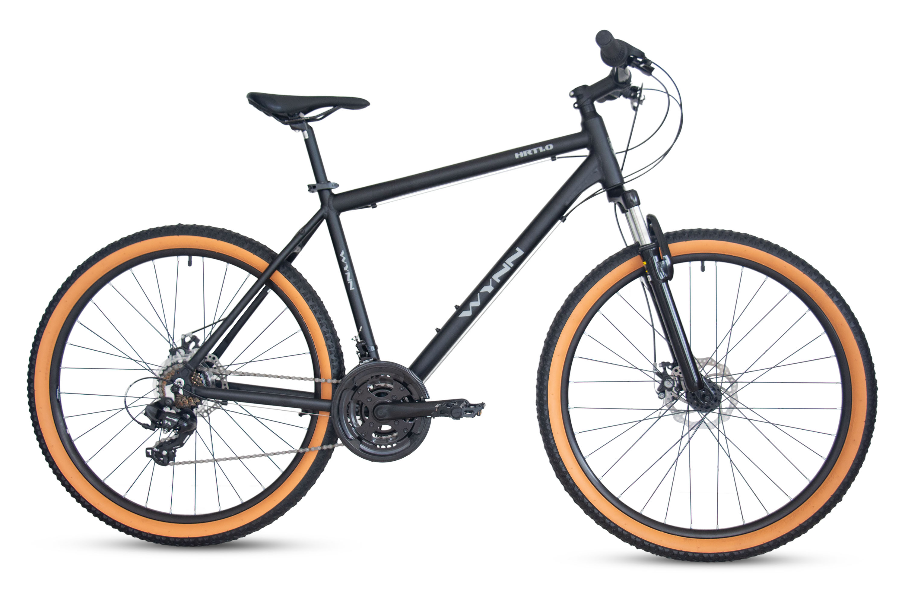 WYNN Mountainbike "MTB 27,5 Zoll HRT1.0 Shimano Tourney 21 Gang Scheinenbremse Unisex" 21 Gang Shimano Tourney Schaltwerk Kettenschaltung