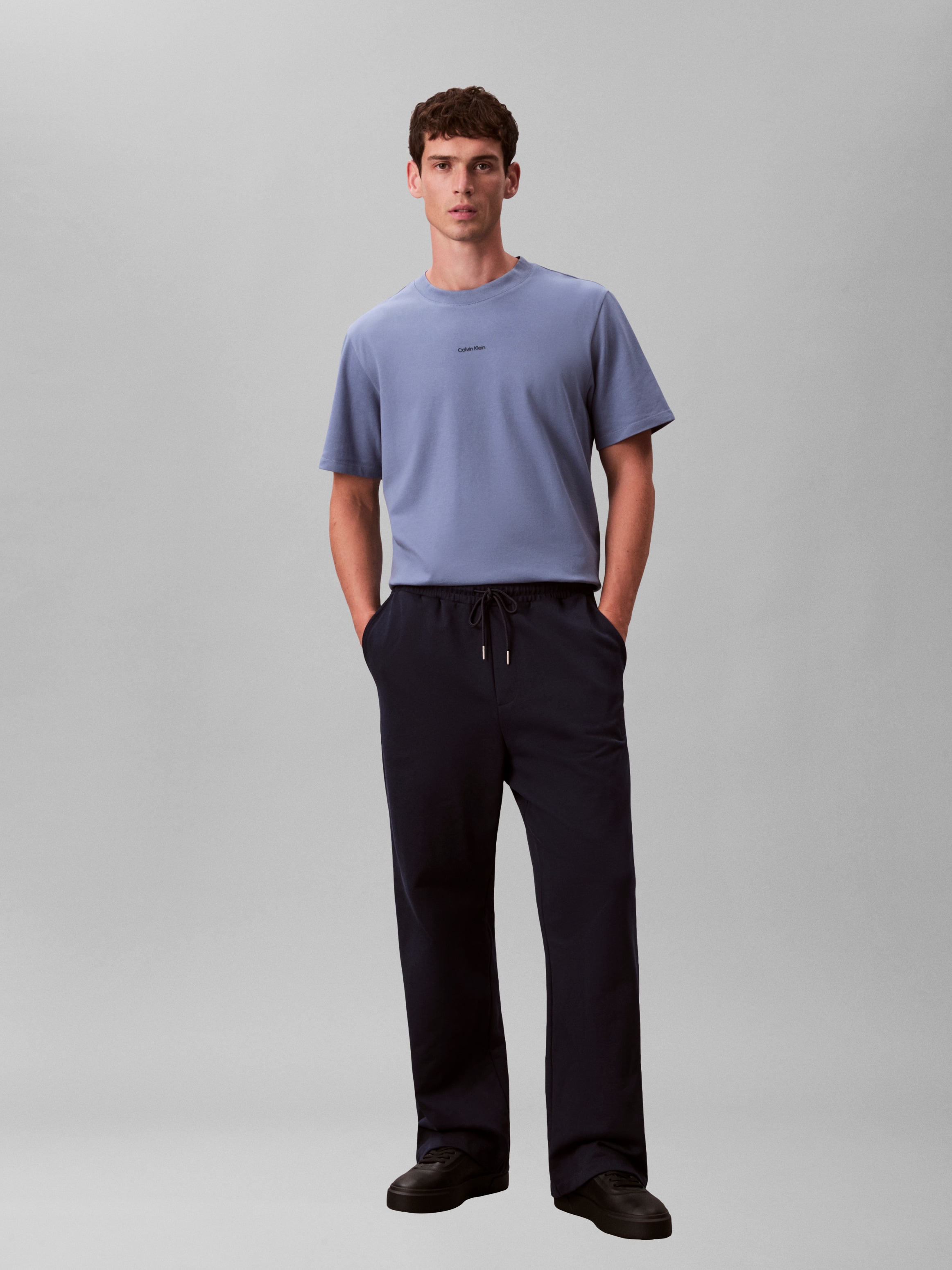 Calvin Klein T-Shirt »SS STRETCH PIQUE NANO EASY TEE« Mit Rundhalsausschnitt