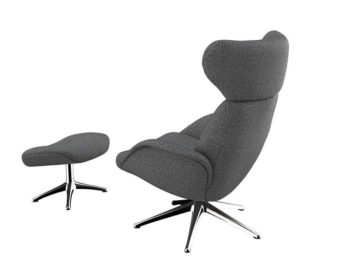 FLEXLUX Relaxsessel »More, Funktionsessel, Polstersessel, Armlehnensessel, TV-Fernsehsessel«, Premium Komfort, Rücken- und Kopfteilverstellung, Drehbar, Fuß Alu
