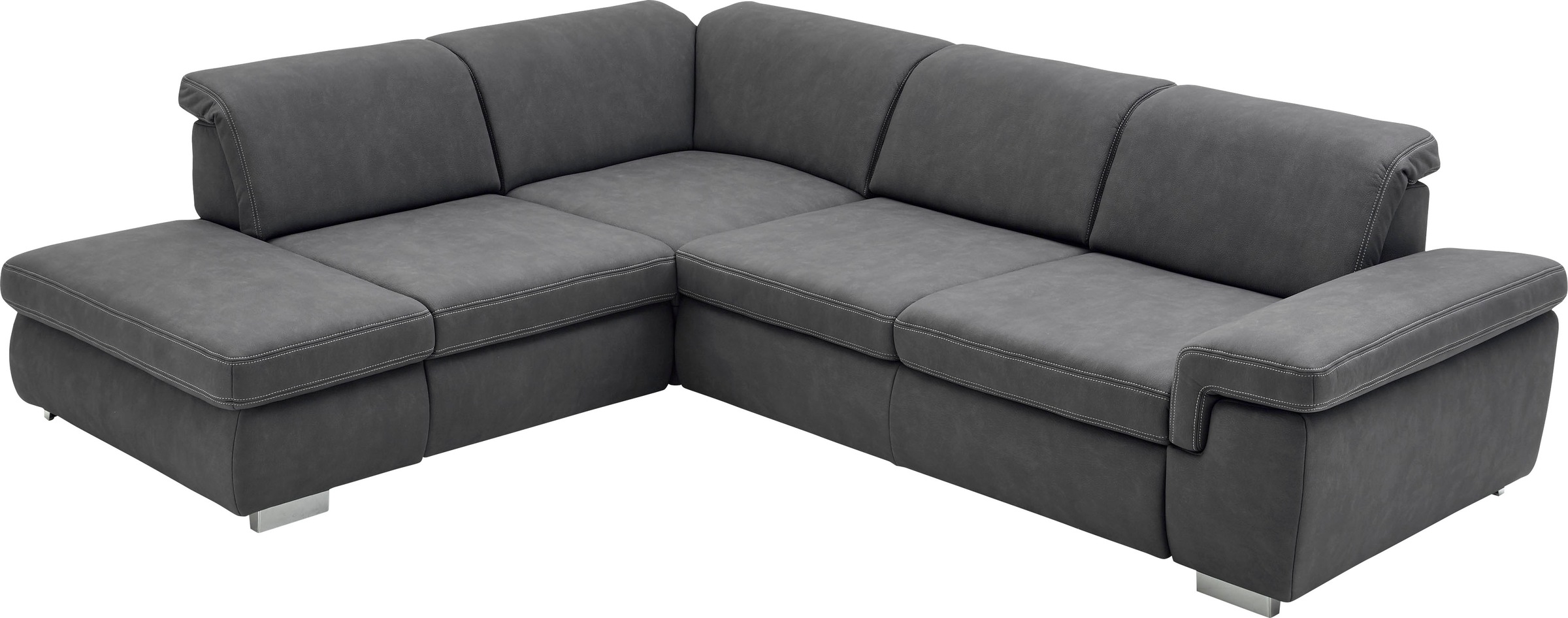 Die PlanBar Ecksofa »MP-IN17041 L-Form«, Sitztiefenverstellung, optional mit Kopfteilverstellung & Bettfunktion