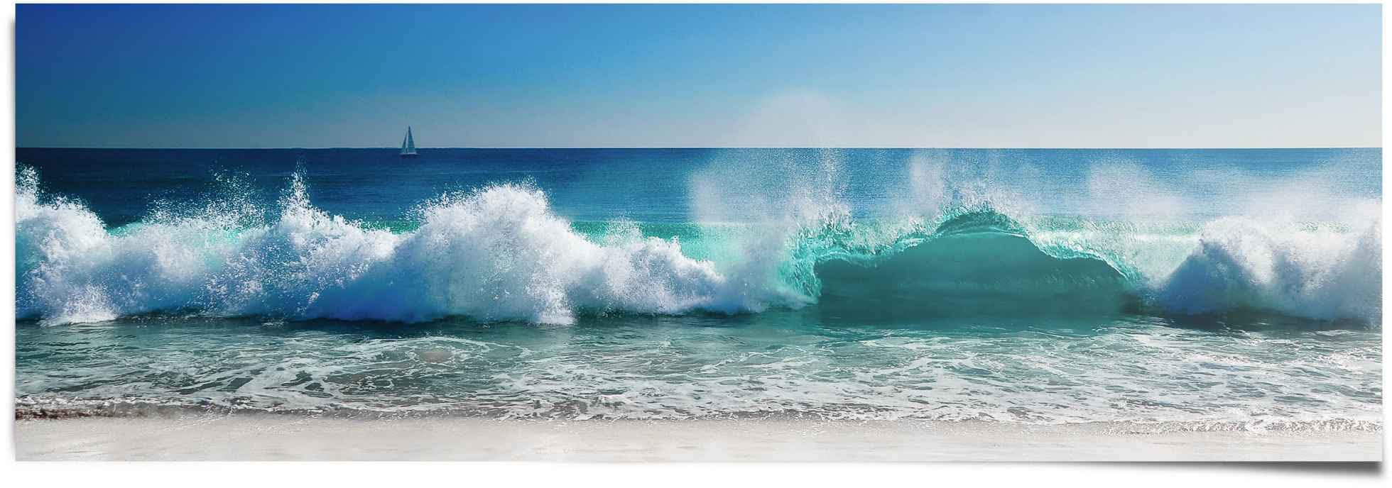 Poster (1 »Stürmische Meer BAUR Strandbilder - bestellen - Wellen St.) | - Reinders! Urlaub«, Wasser