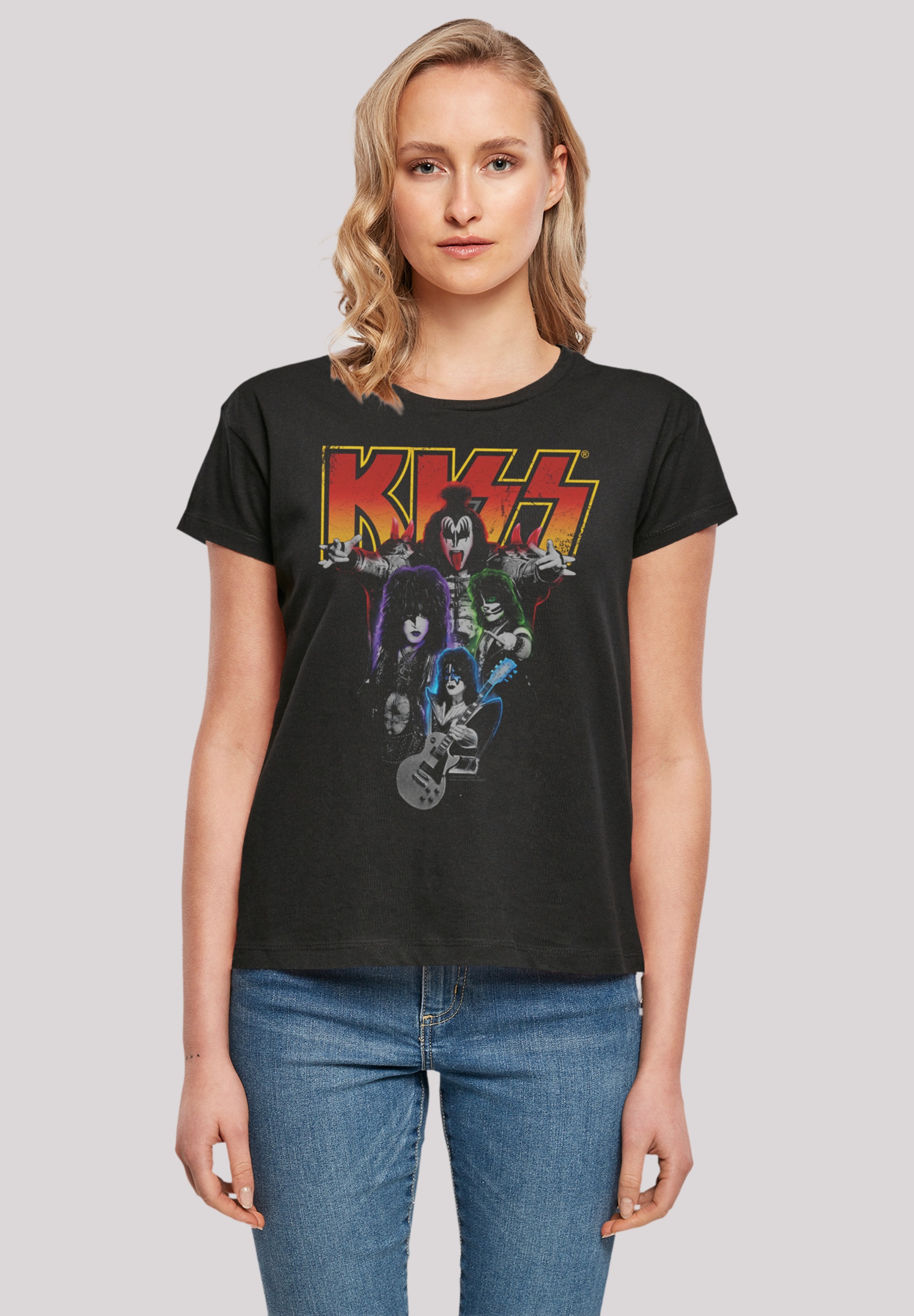 F4NT4STIC T-Shirt »Kiss Neon Band«, Premium Qualität