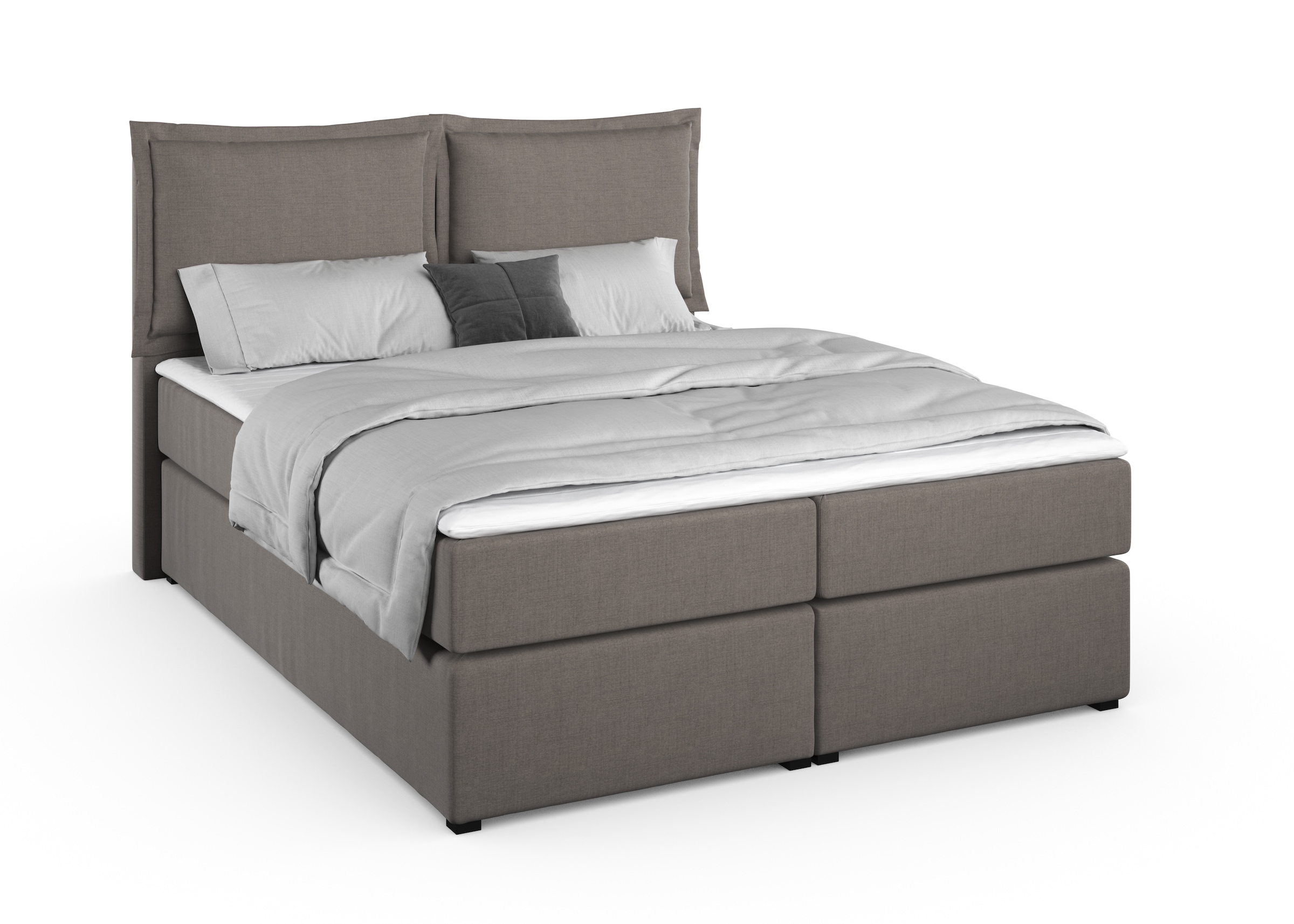 Home affaire Boxspringbett »Lysann«, 5fach verstellbares Kopfteil, in 4 Breiten, 3 Matratzenarten