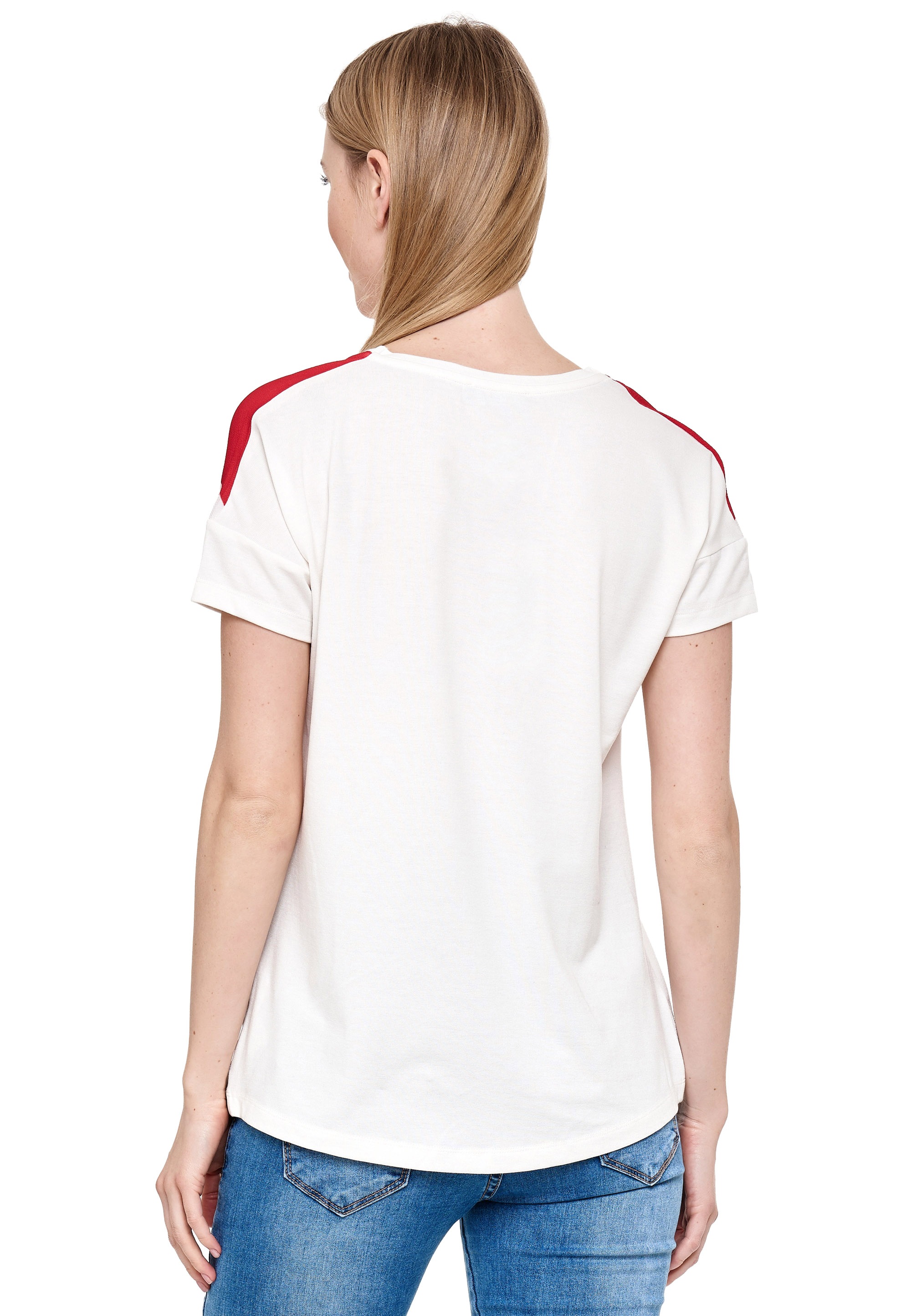 Decay T-Shirt, mit modischem Perlenbesatz