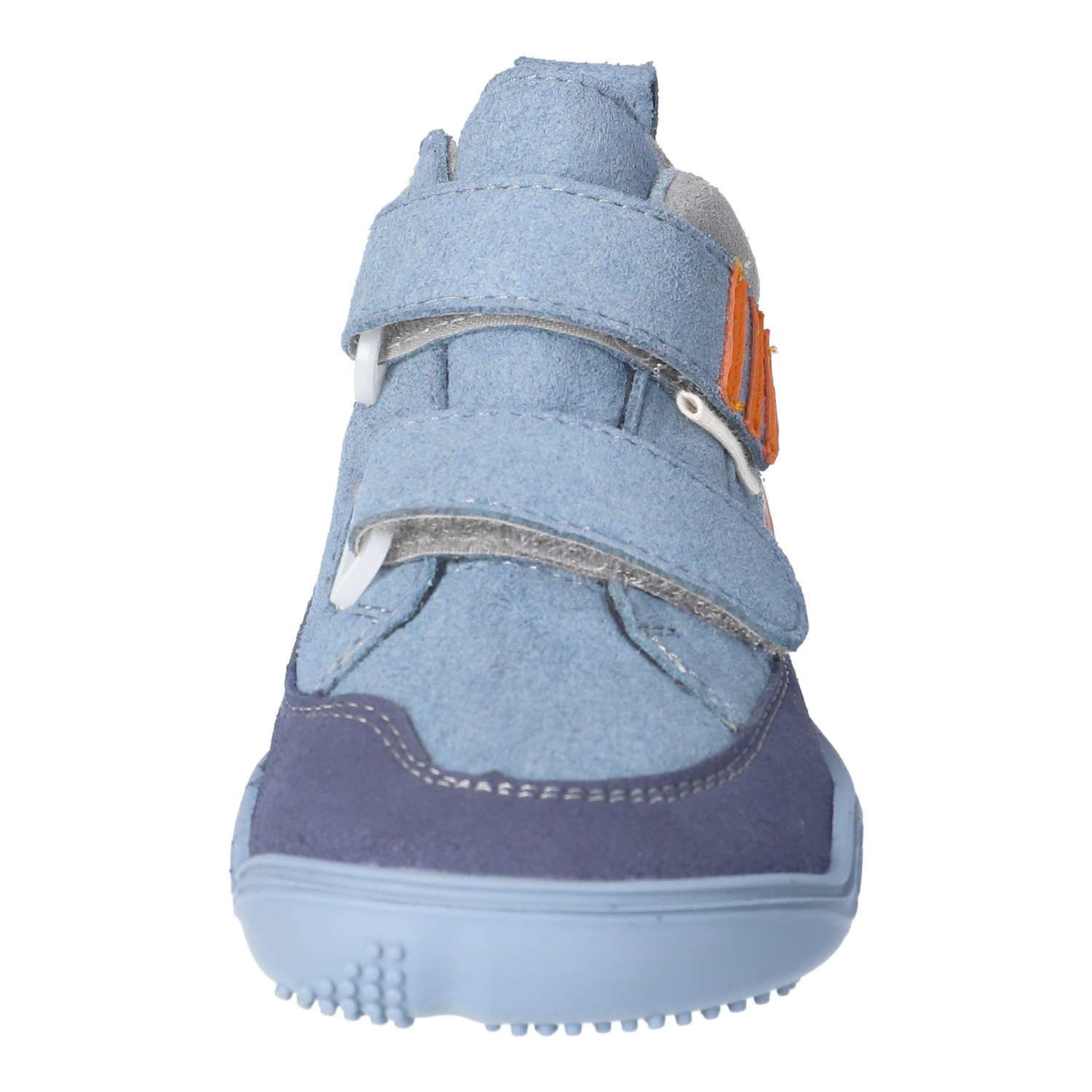 qnuffs Barfußschuh »Kastanie«  Klettschuh, mit Namensschild an der Ferse, kürzbarer Klettriemen