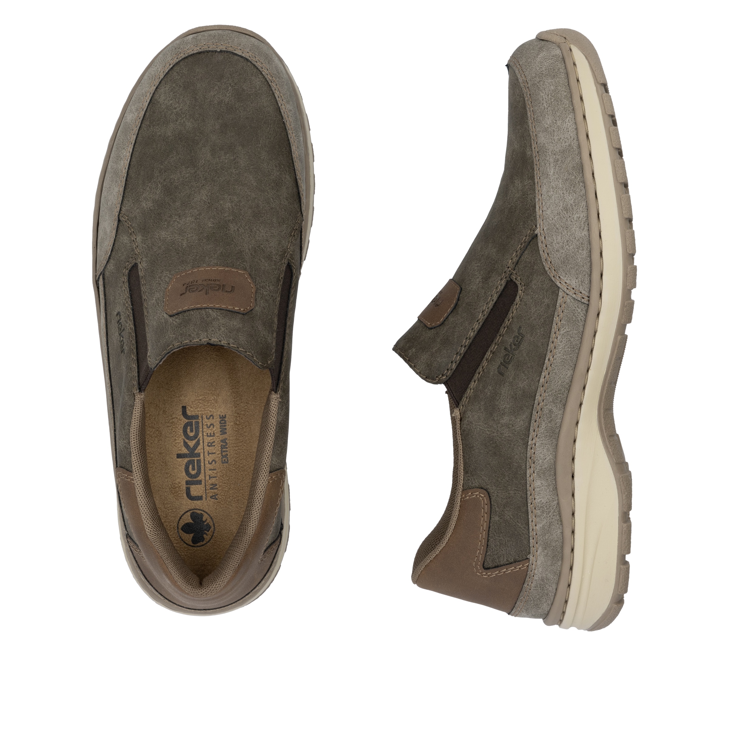 Rieker Slipper, Slip-on-Sneaker, Freizeitschuh, Halbschuh mit Gummizug