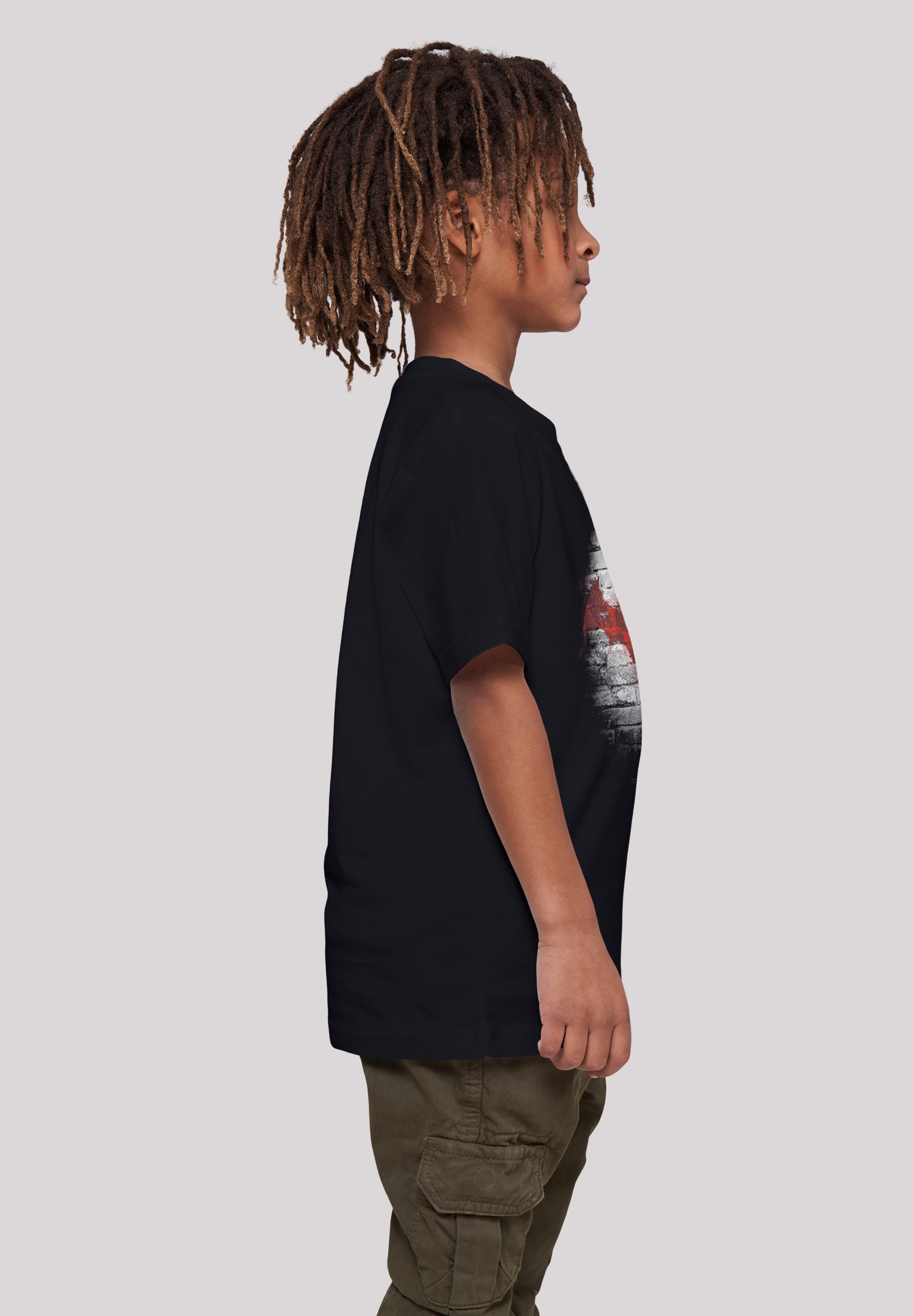 F4NT4STIC Kurzarmshirt »F4NT4STIC Kinder Batman Logo Wall with Kids Basic Tee«, (1 tlg.)