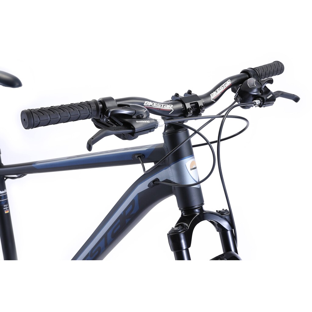 Bikestar Mountainbike, 21 Gang, Shimano, RD-TY300 Schaltwerk, Kettenschaltung