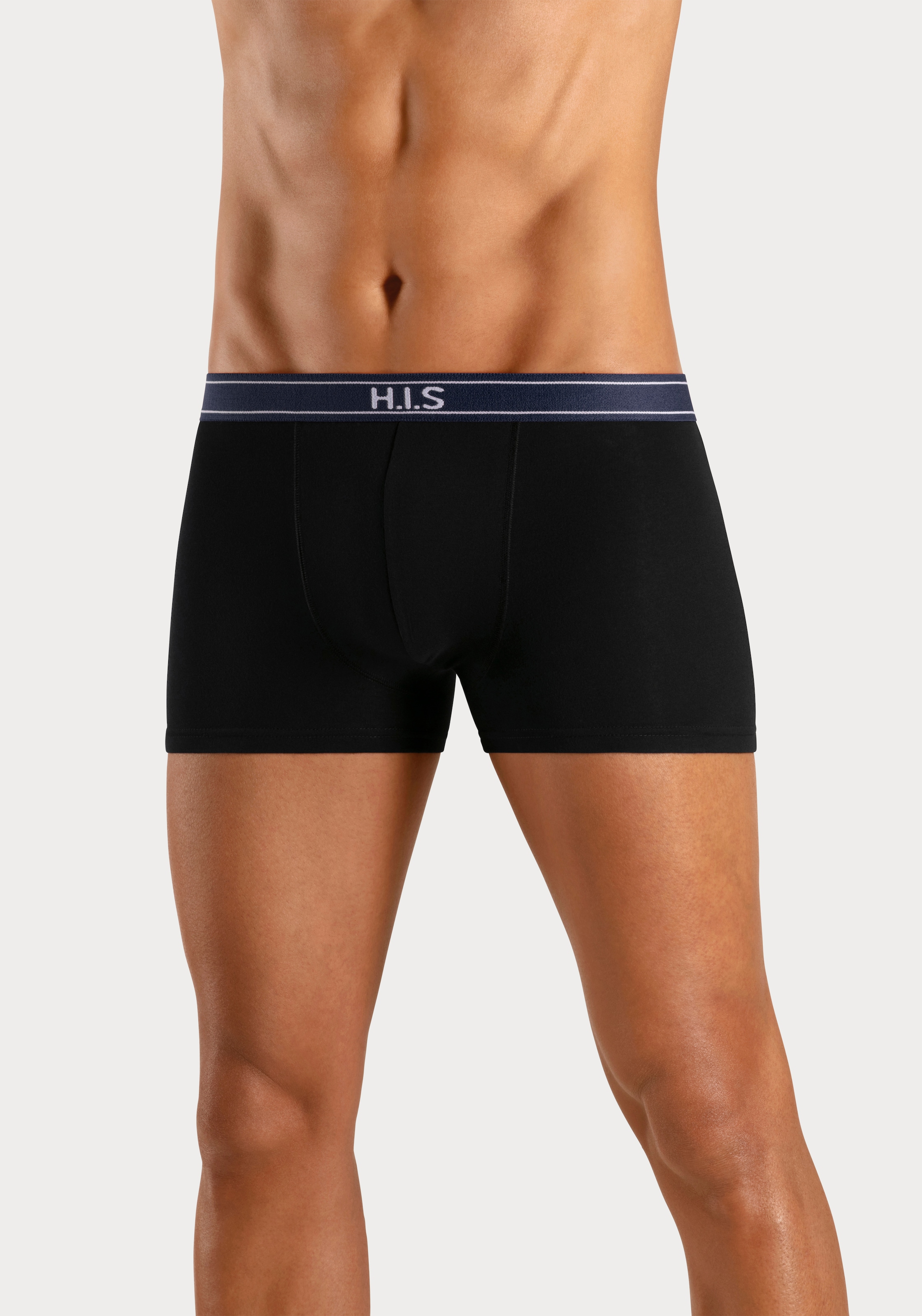 H.I.S Boxer "Boxershorts für Herren", (Packung, 5 St.), mit Steifen und Log günstig online kaufen