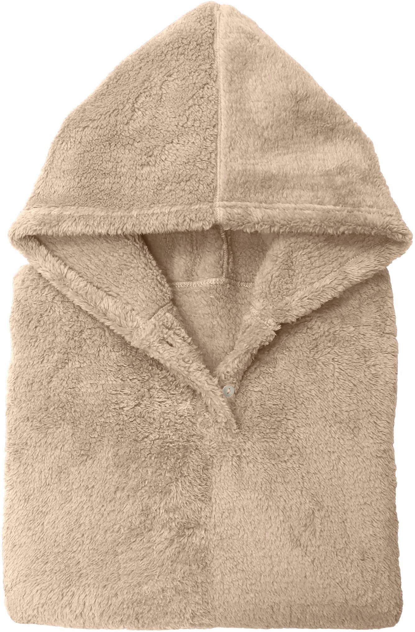 Castell - Markenbettwäsche Badeponcho »Polar Bear«, (1 St.), Sherpa Teddy Fleece Hoodie, Kuschelhoodie, Kuscheldecke, weich+wärmend