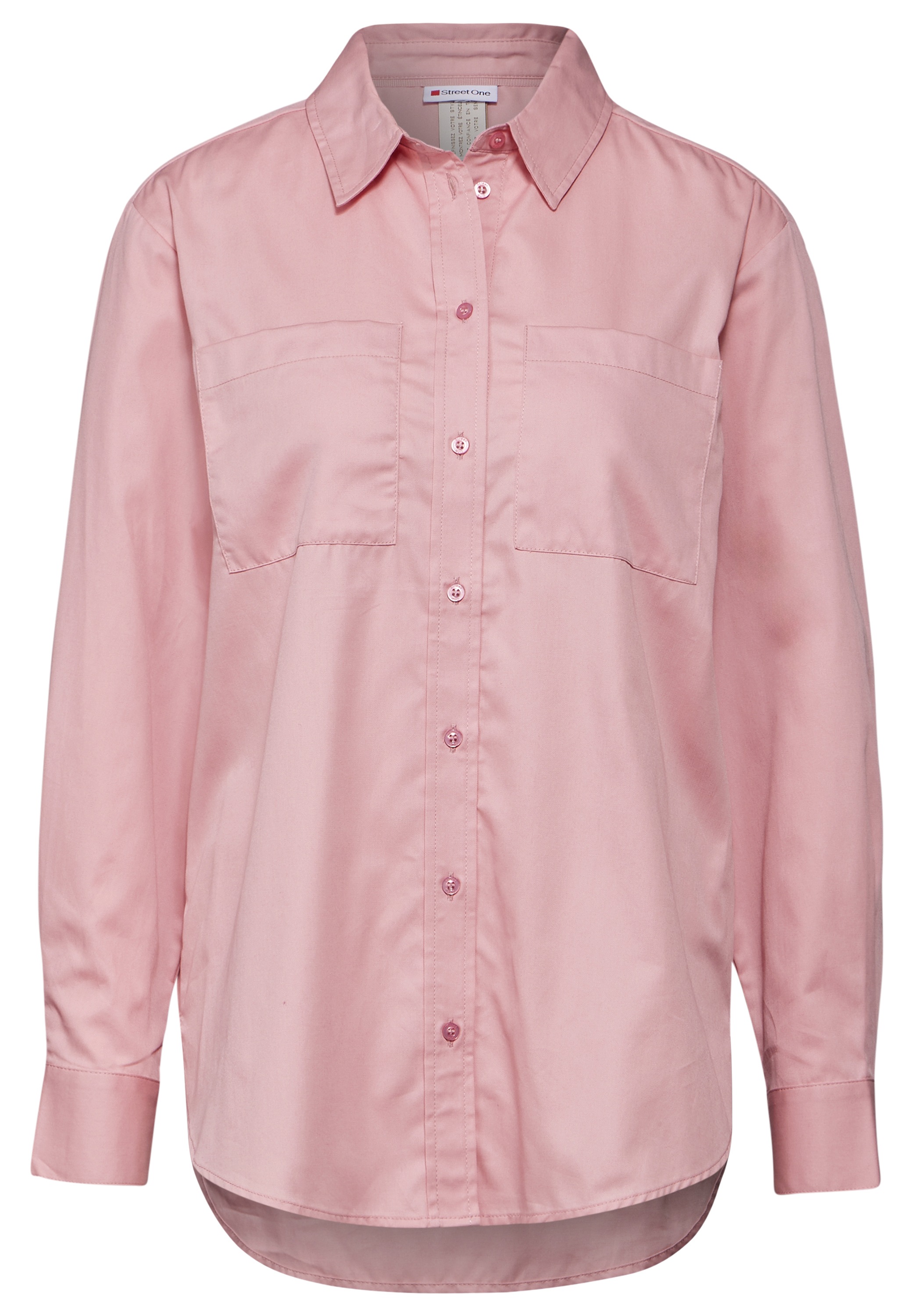 STREET ONE Hemdbluse, aus reiner Baumwolle