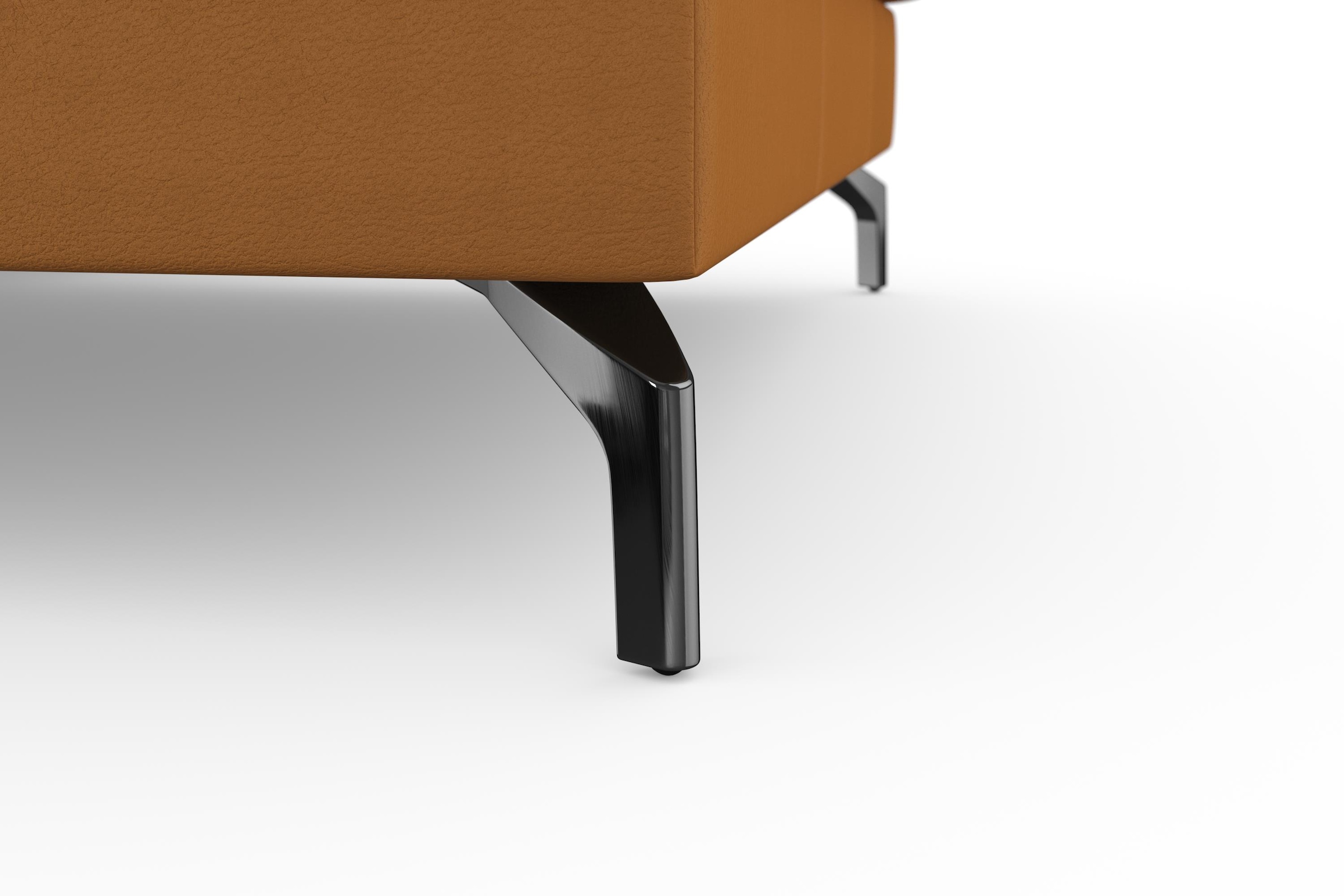 sit&more Ecksofa »Bendigo L-Form«, inklusive Sitztiefenverstellung, Bodenfreiheit 12 cm, in 2 Fußfarben
