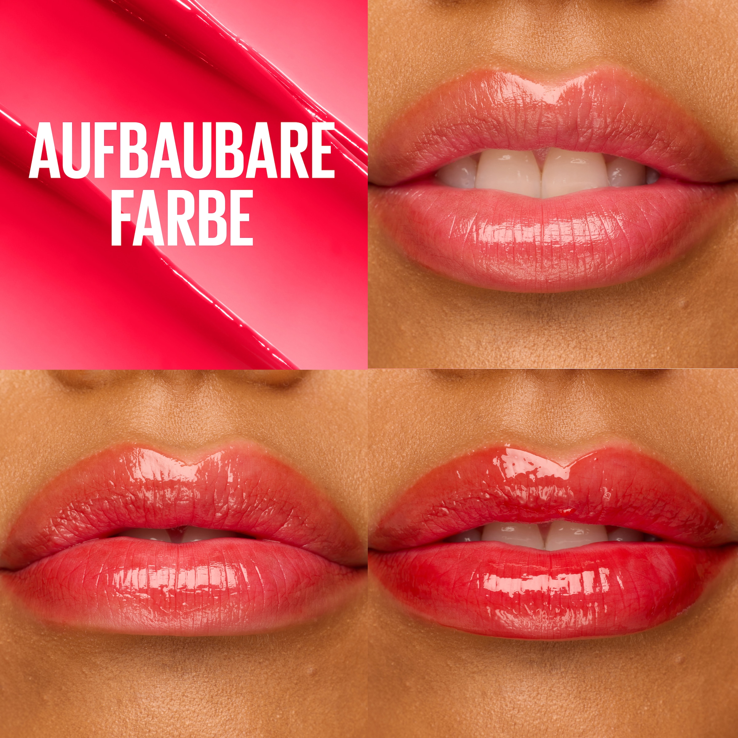 MAYBELLINE NEW YORK Lippenbalsam »LIFTER GLAZE OIL BALM« mit pflegendem Kirschextrakt und Hyaluronsäure