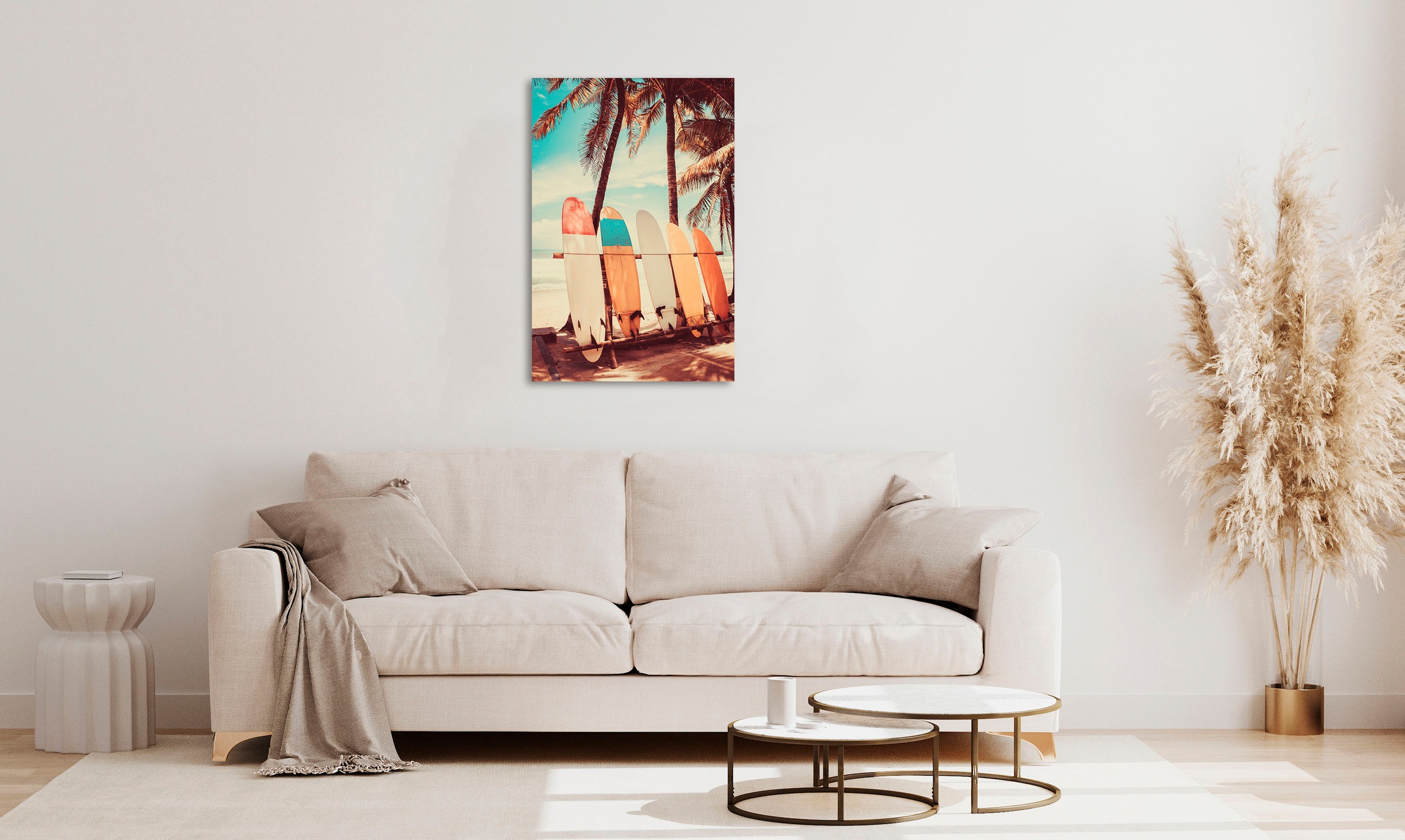 queence Acrylglasbild "Erda", Landschaft-Italien-Spanien-Strand-Himmel-Meer günstig online kaufen