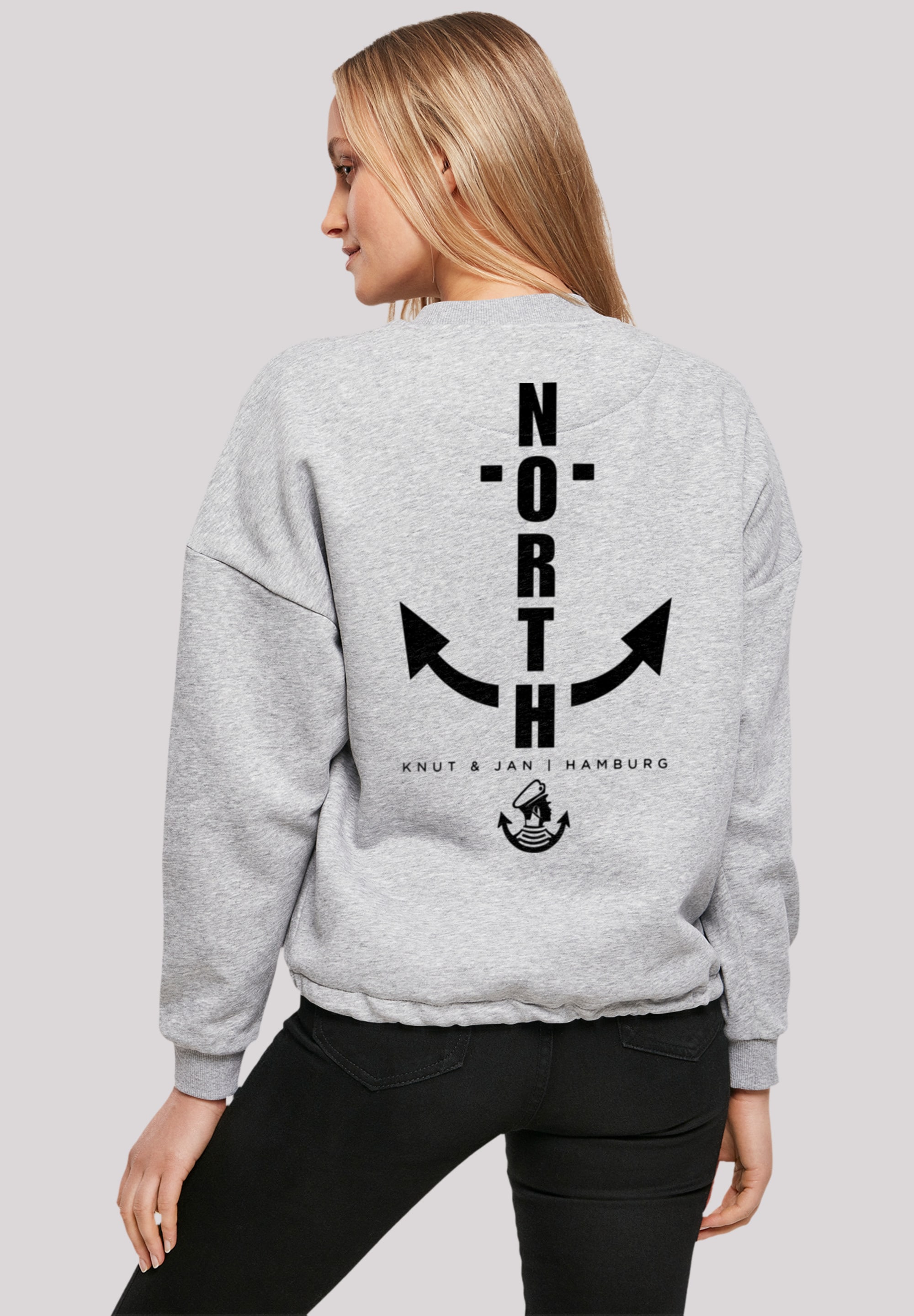 F4NT4STIC Sweatshirt "North Anchor Knut & Jan Hamburg", Print