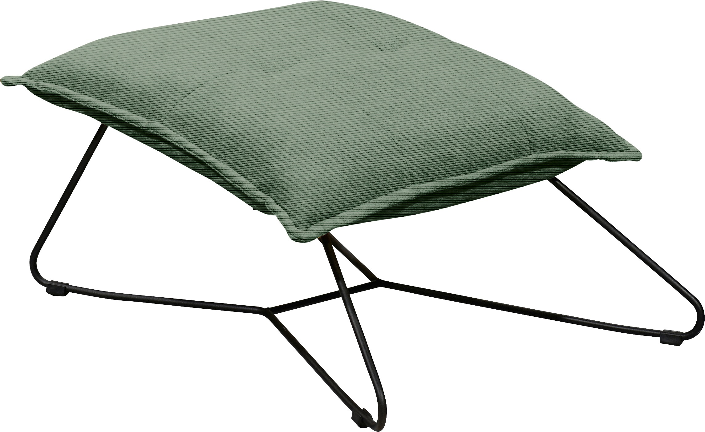 ED EXCITING DESIGN Hocker "Vico", mit Design-Gestell aus schwarzem Metall, günstig online kaufen