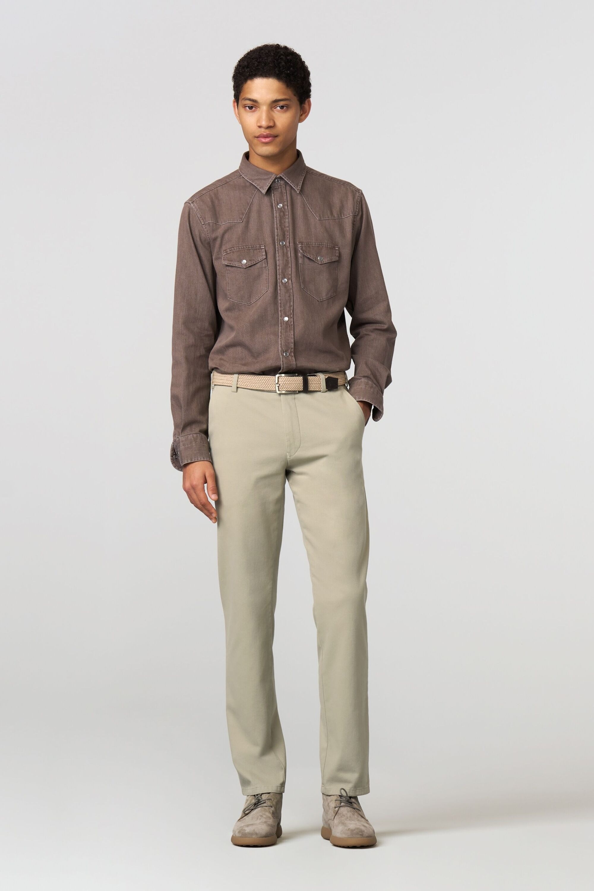 MEYER Chinos »BONN«  mit buntgewebtem Innenfutter