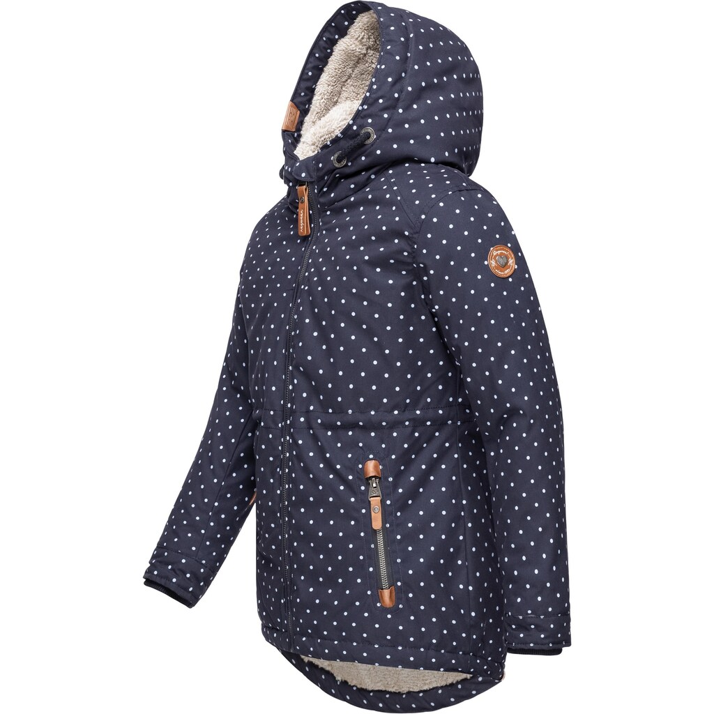 Ragwear Winterjacke »Layra Dots«, mit Kapuze