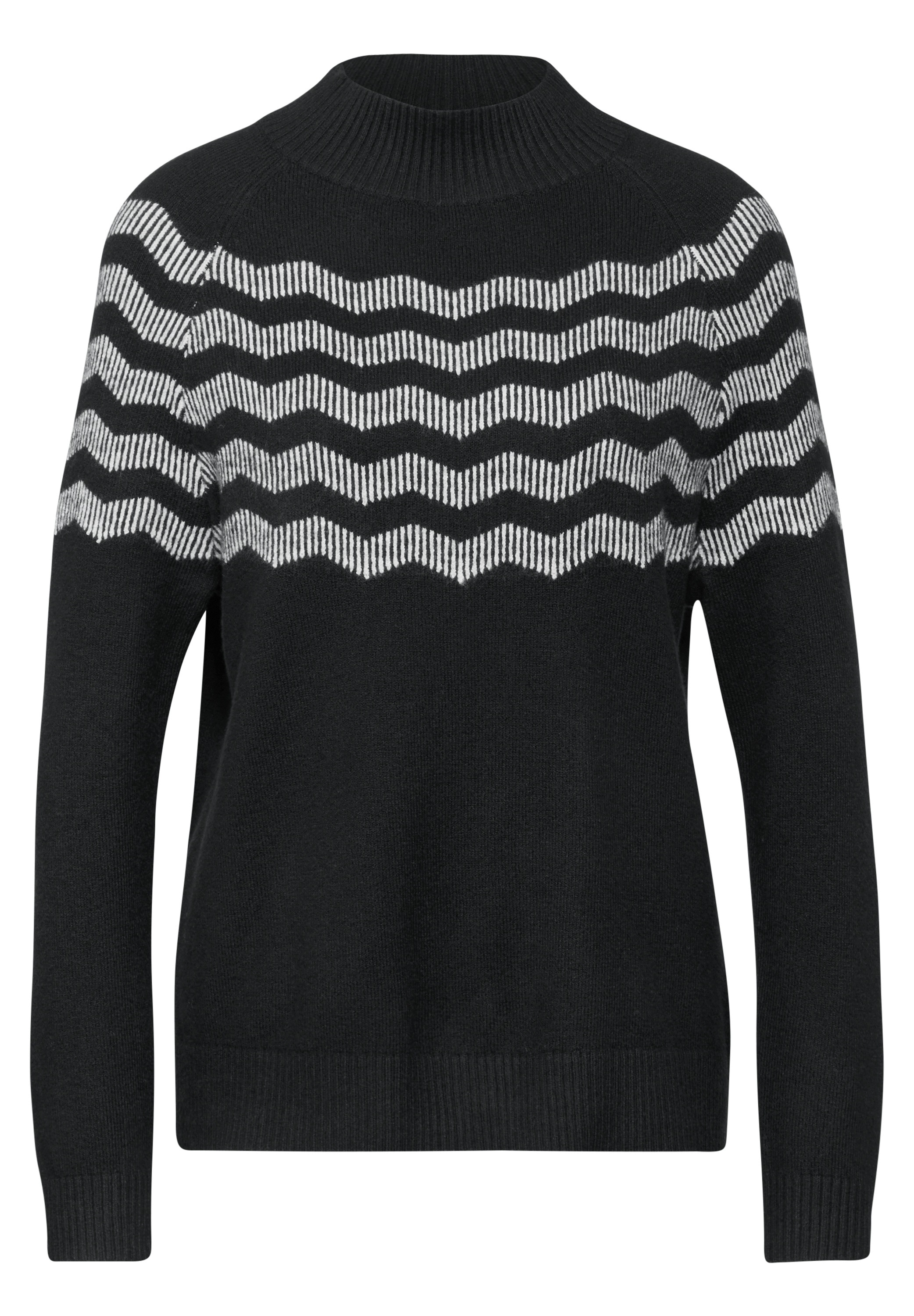 STREET ONE Strickpullover, mit Stehkragen