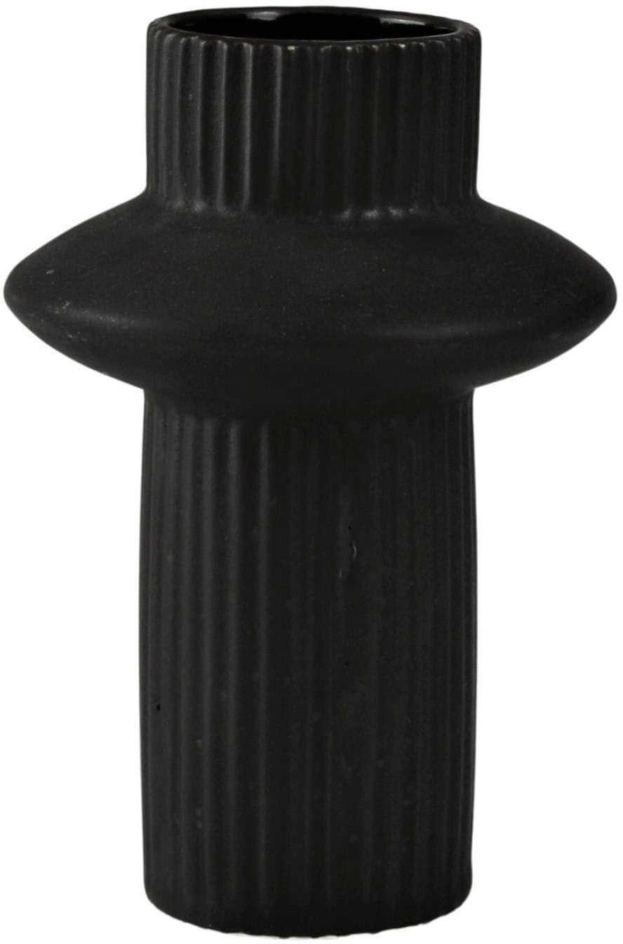 AM Design Tischvase "Blumenvase mit kunstvoller Ausbuchtung" Dekovase aus Keramik, Höhe ca. 17,50 cm