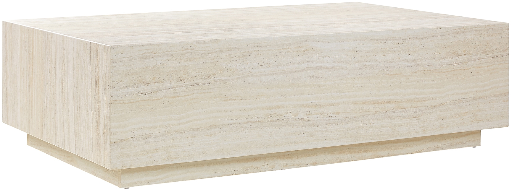 SalesFever Couchtisch "Almeria Beistelltisch: Stilvoller Tisch 120/75 cm" Stilvoller, rechteckiger Tisch in edler Marmoroptik, 120x75cm