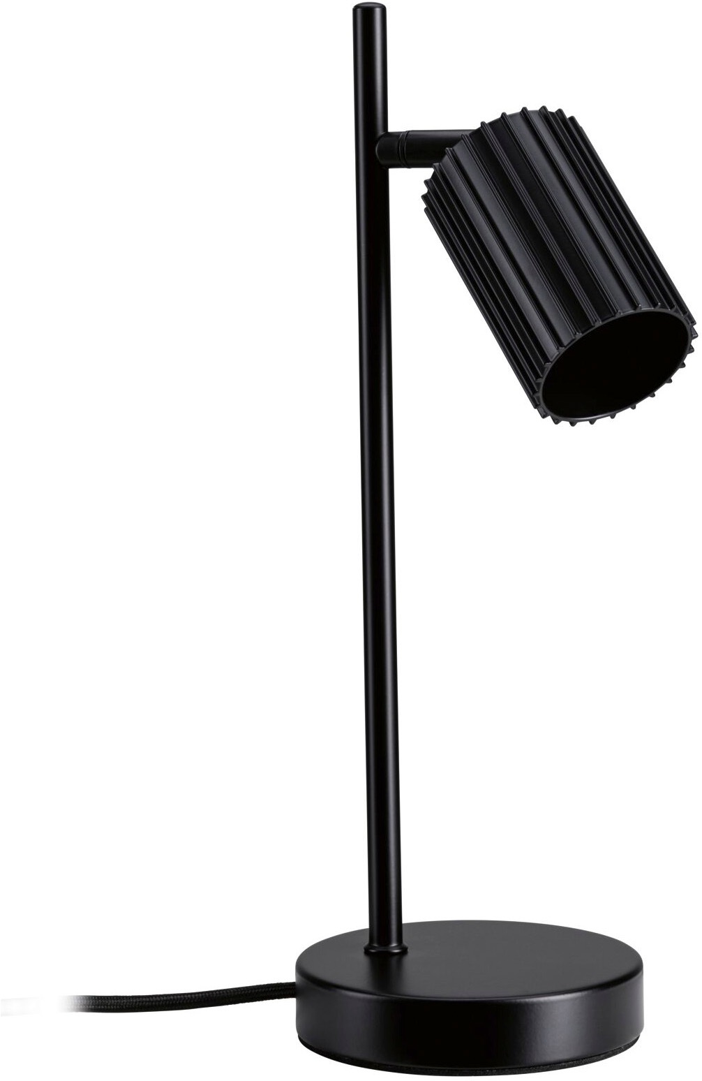 Paulmann Tischleuchte »Lirena max 1x7W GU10 Schwarz  230V Metall« GU10 1 Stk. markante Lamellenstruktur