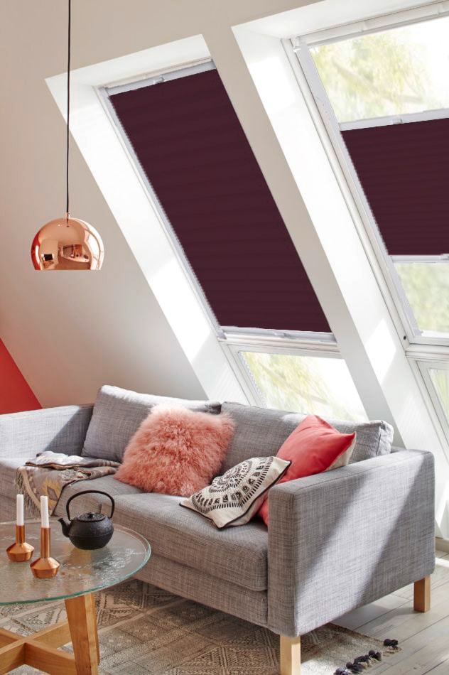 sunlines Dachfensterplissee »StartUp Style Crush«, Lichtschutz, verspannt,  mit Führungsschienen bestellen | BAUR | Sonnenschutz-Plissees