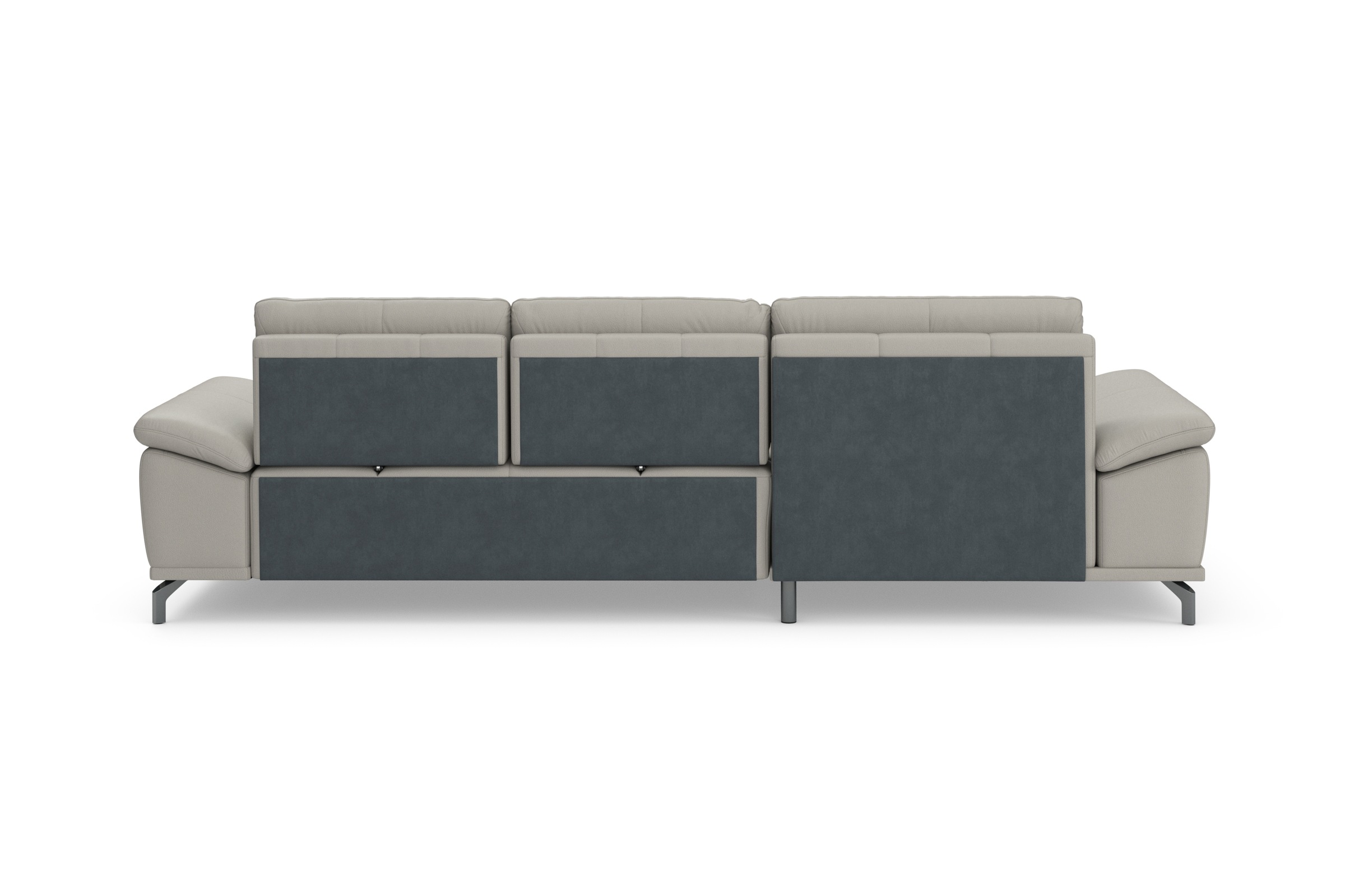 Places of Style Ecksofa Costello, mit Sitztiefenverstellung und Armlehnfunktion, incl. 3 Nierenkissen