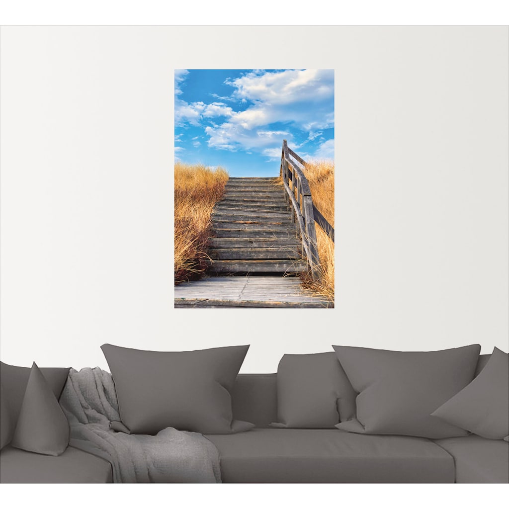Artland Wandbild »Treppe Bohlenweg Insel Amrum«, Küstenbilder, (1 St.)