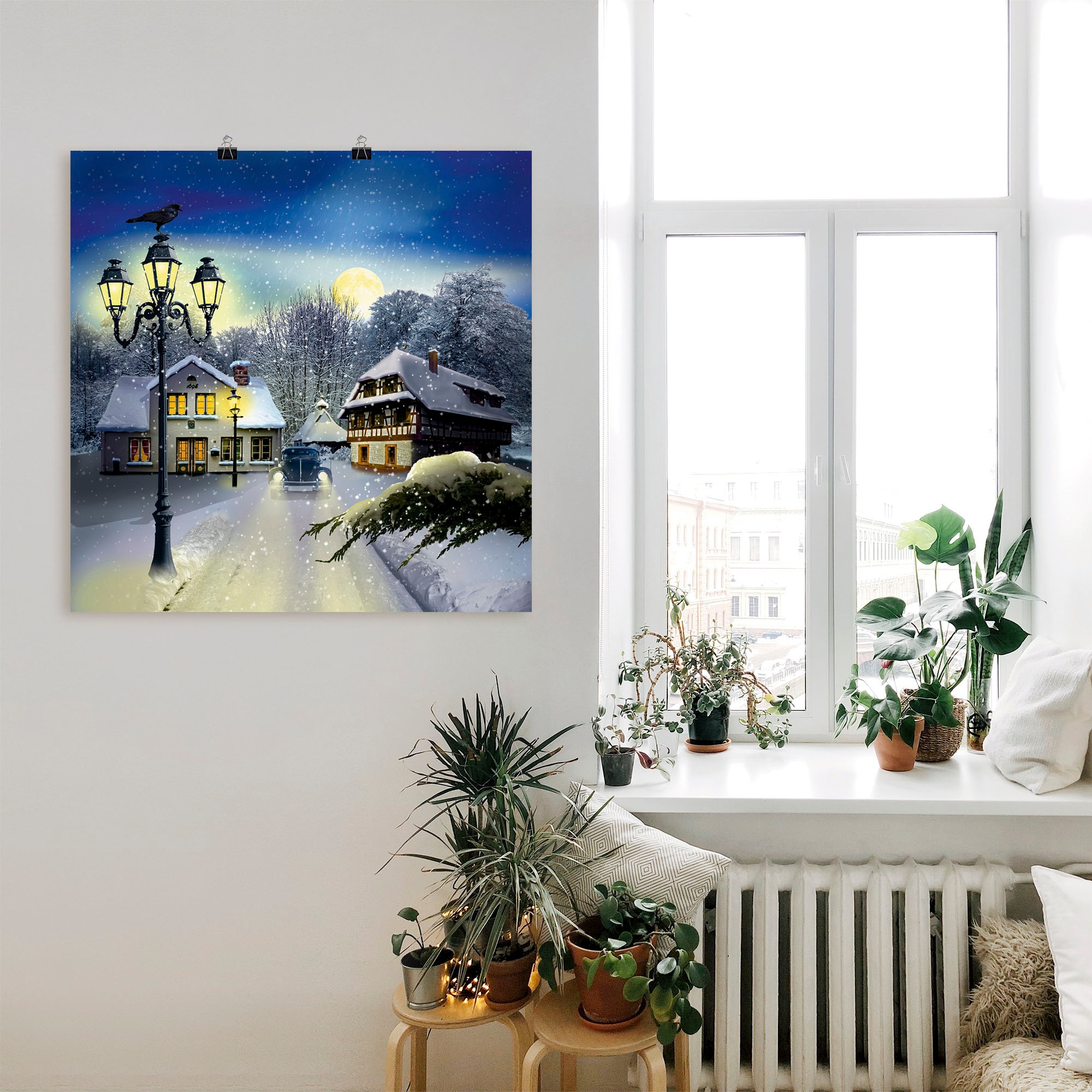 Artland Wandbild "Winterzeit", Vier Jahreszeiten, (1 St.), als Leinwandbild günstig online kaufen