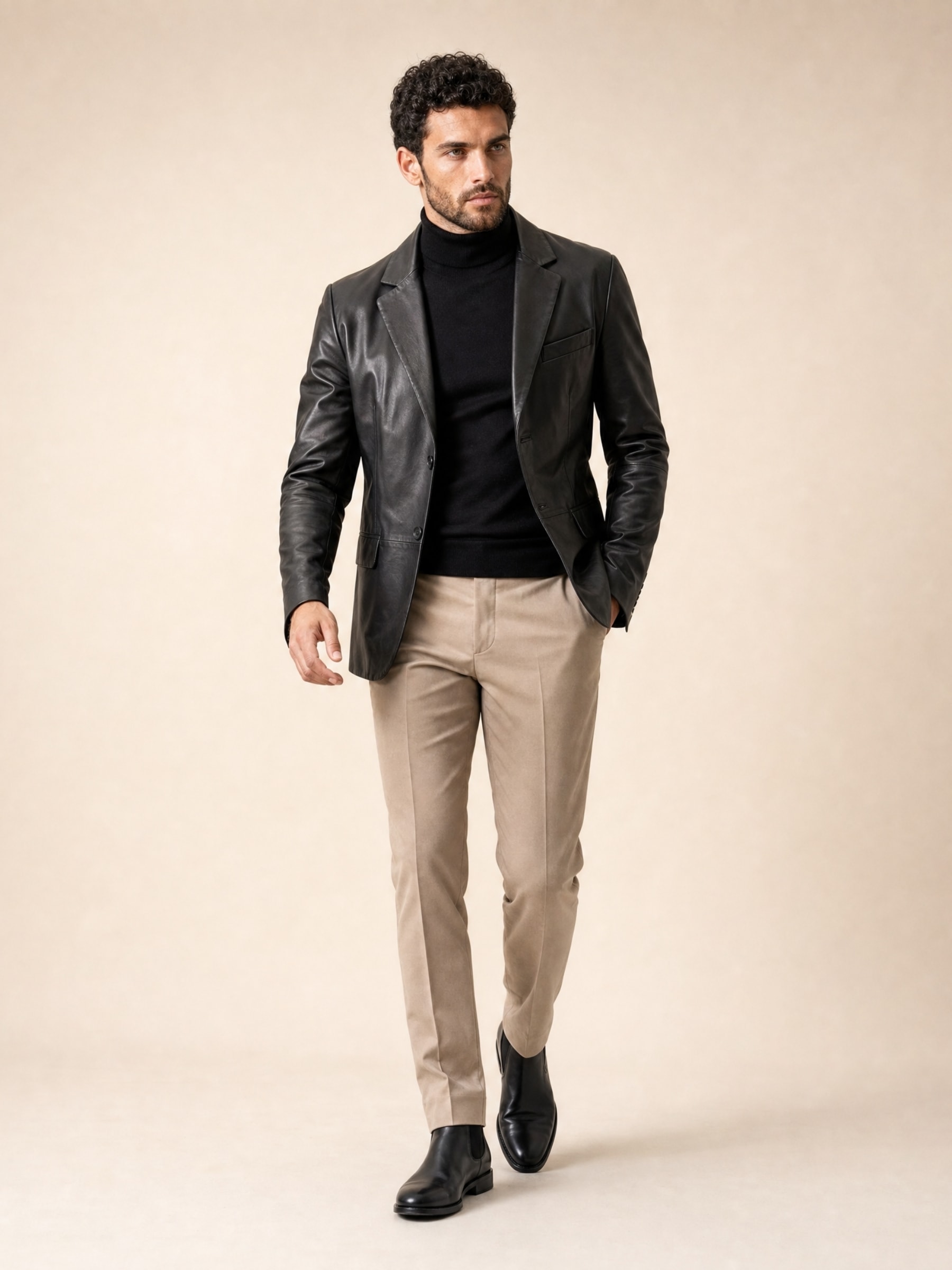 RICANO Kurzjacke »Lederjacke Diego« Handgefertigt aus echtem Leder