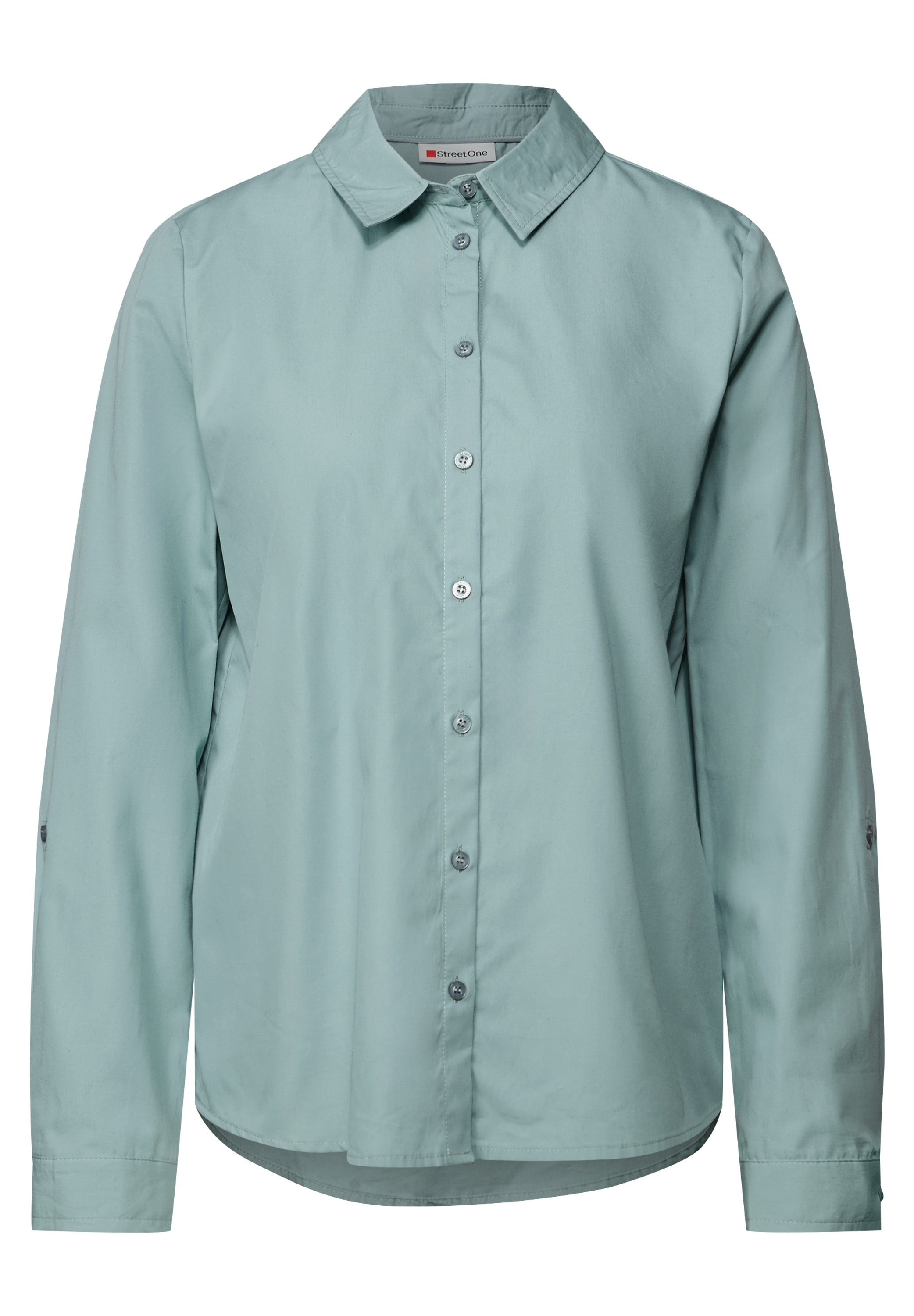 STREET ONE Hemdbluse, aus reiner Baumwolle