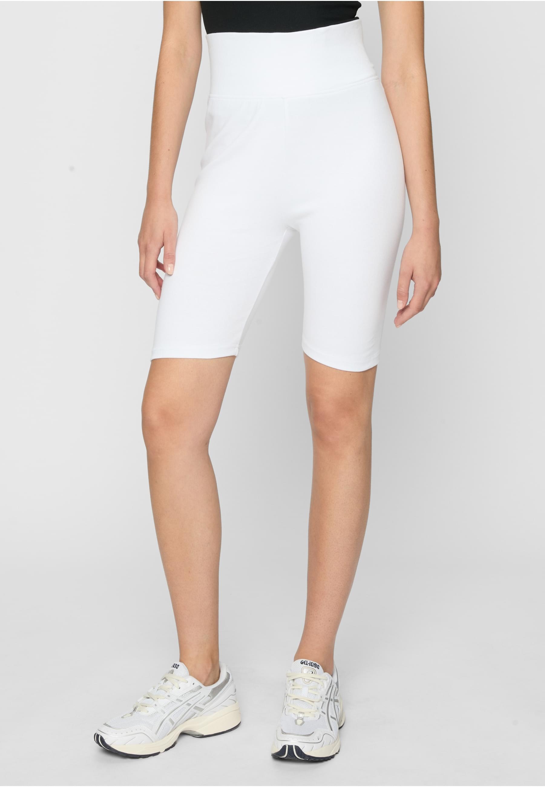 URBAN CLASSICS Stoffhose »Urban Classics Damen Ladies High Waist Cycle Shorts 2-Pack«, (1 tlg.)