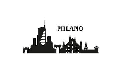 Wall-Art Wandtattoo »XXL Stadt Skyline Milano 120cm«, (1 St.) kaufen
