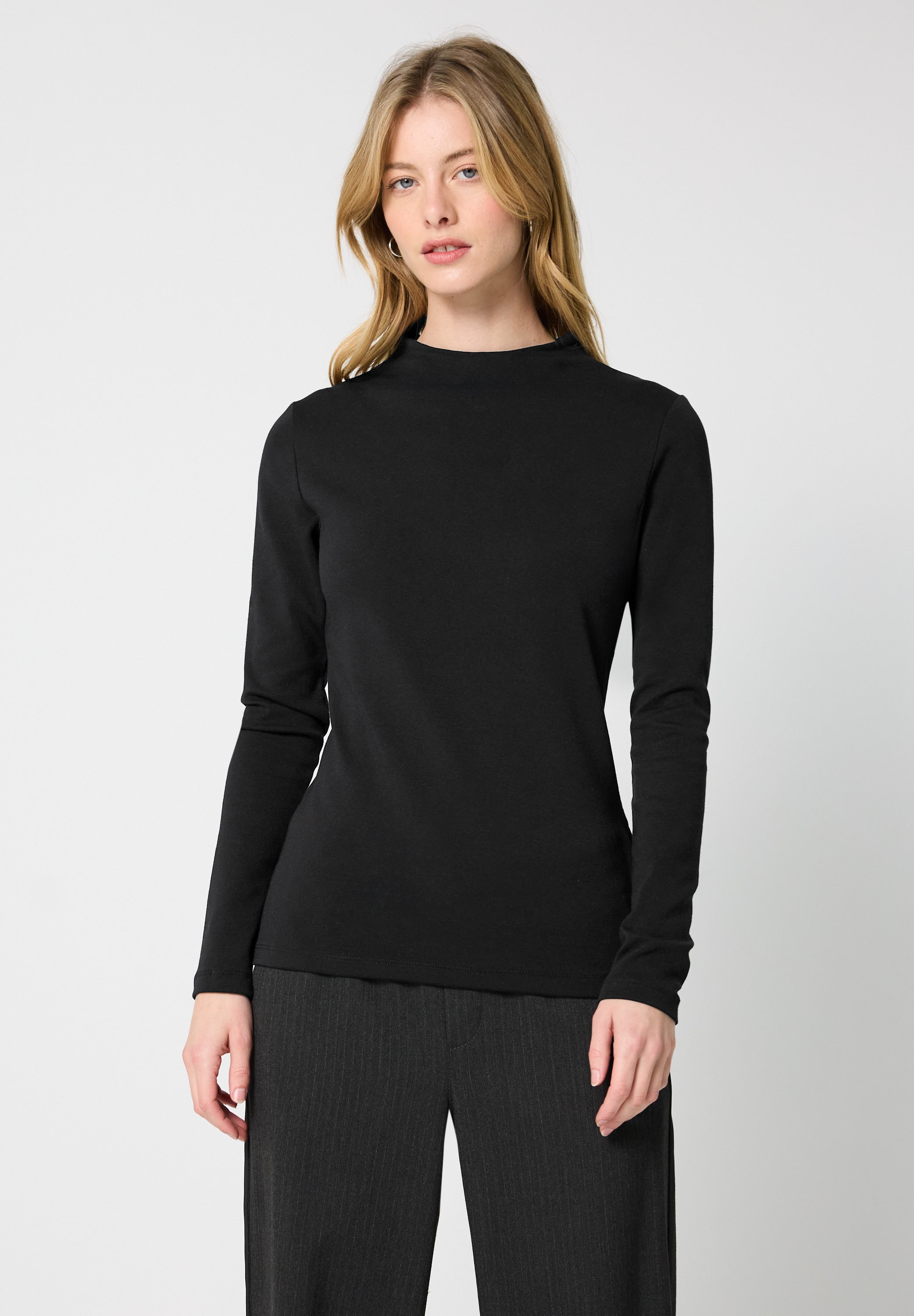 STREET ONE Langarmshirt mit Turtleneck