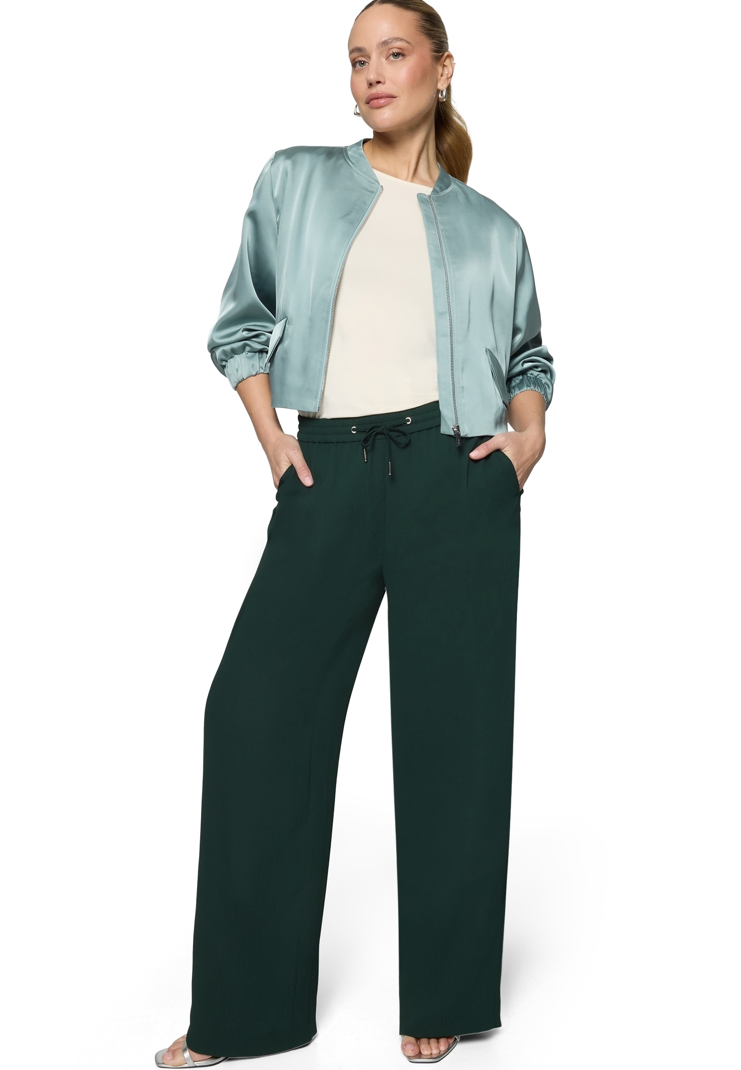 Zero Palazzohose »Damen mit elastischem Bund«  Tunnelzug