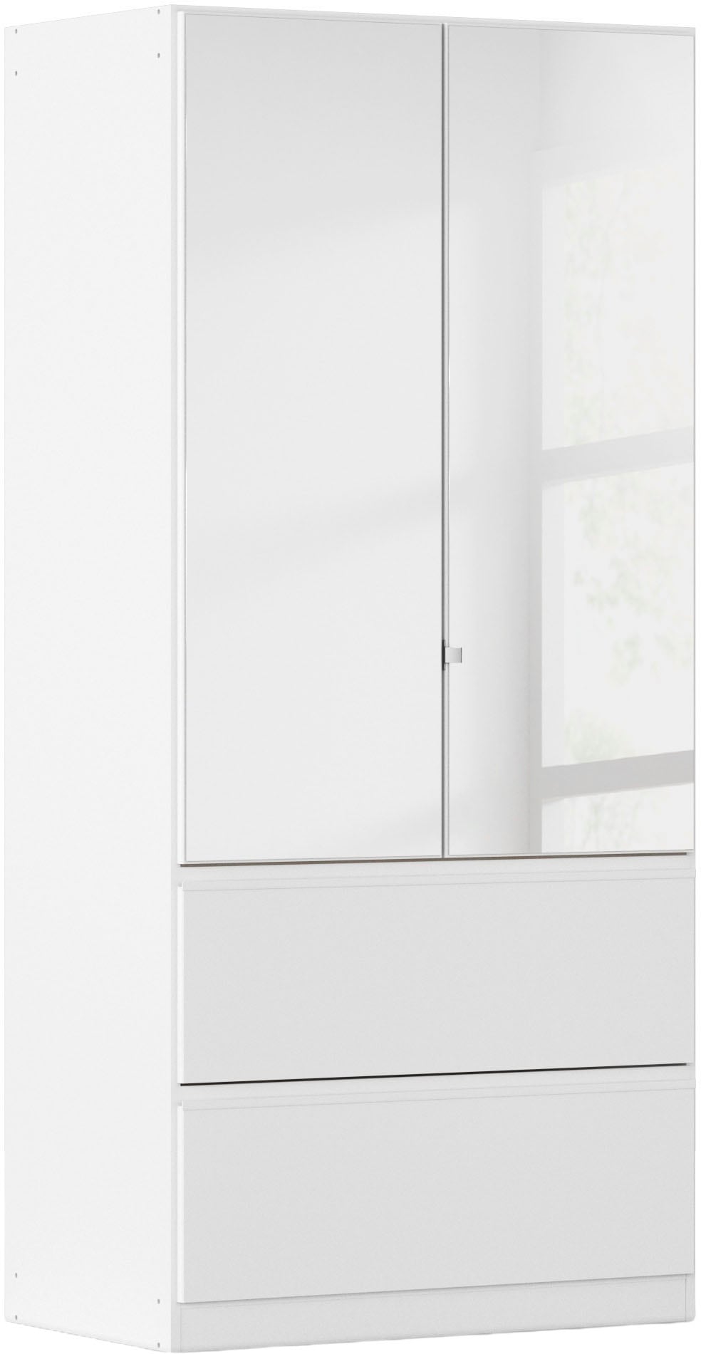 rauch Drehtürenschrank "Kleiderschrank Schrank Garderobe COSTA in den Breiten 91/136/181 cm" in 3 Ausstattungen BASIC/CLASSIC/PREMIUM, mit Spiegel, grifflose Front und Push-to-Open Funktion MADE IN GERMANY