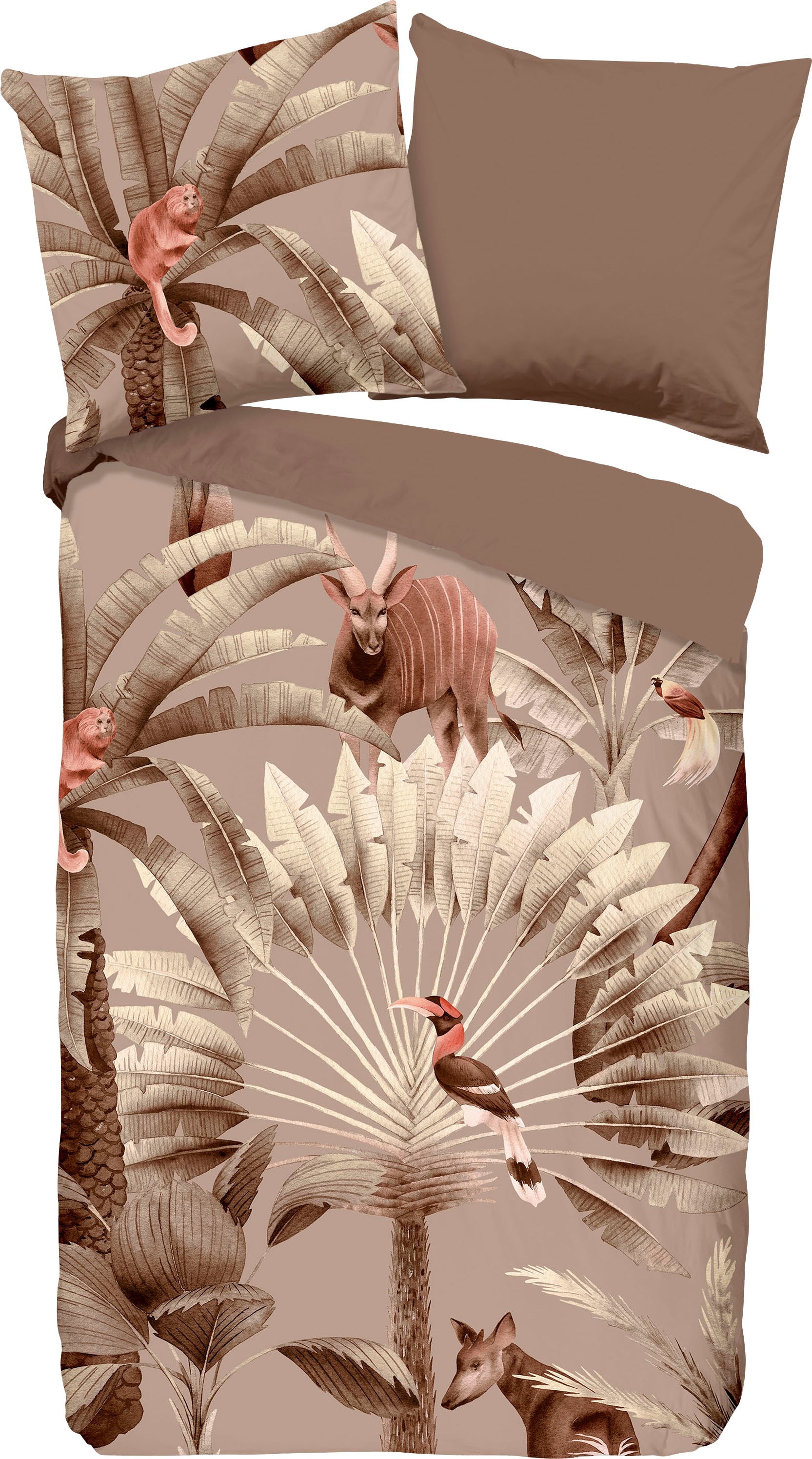 good morning Wendebettwäsche "Fuji" 2 Stk. 100% Baumwolle, Renforcé, 135x20 günstig online kaufen