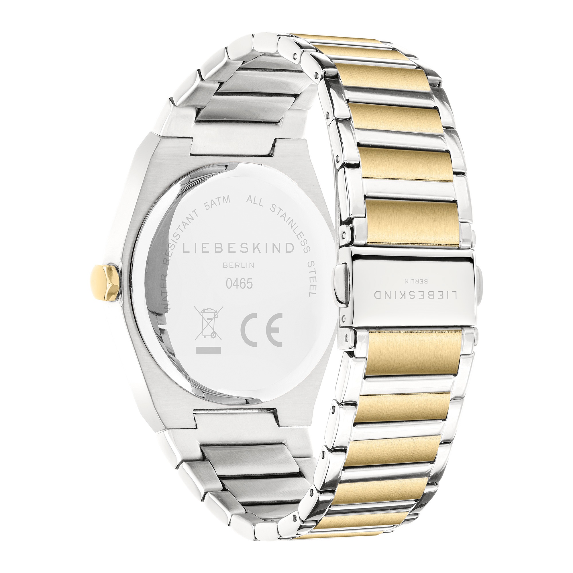 Liebeskind Berlin Quarzuhr »Minimalist 48 mm«, Armbanduhr, Damenuhr, Edelstahlarmband, analog