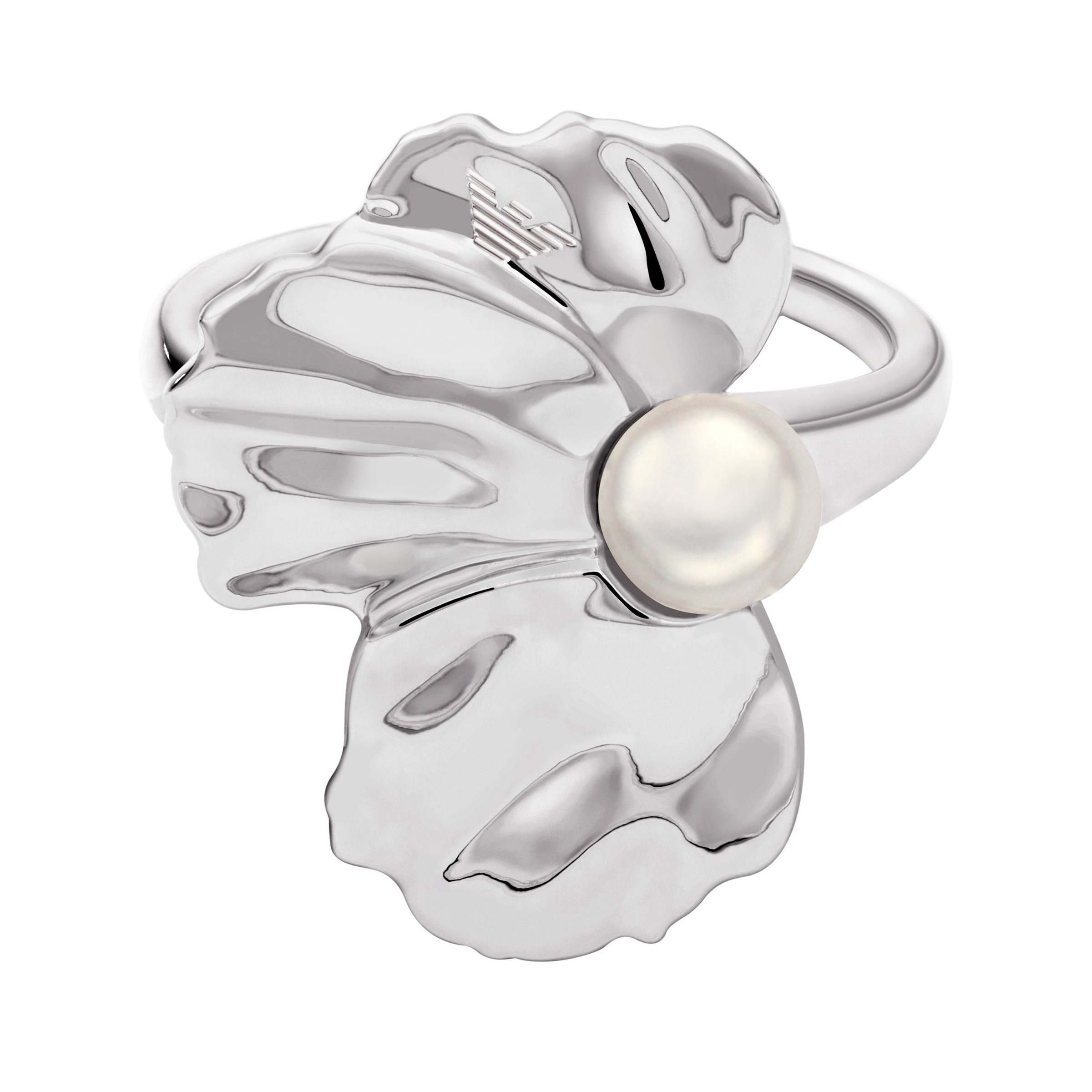 Emporio Armani Fingerring »Schmuck Geschenk Metall« mit Süßwasserzuchtperle
