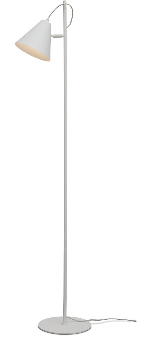 IT'S ABOUT ROMI Stehlampe "LISBON", 1, Ø 18cm H: 151cm, weiß, Wohnzimmer, Leuchten, Gutes leselicht