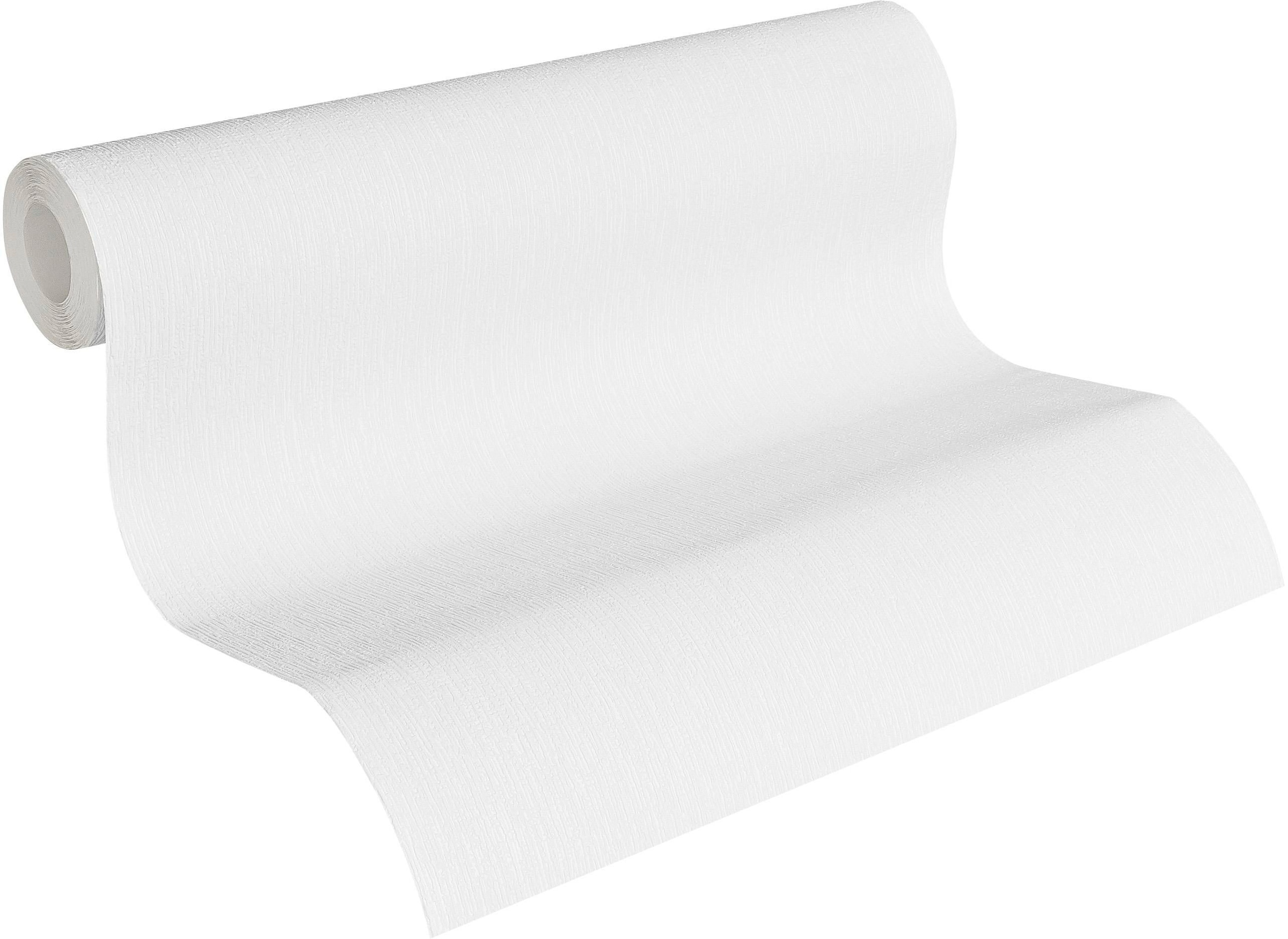 living walls Vliestapete »Paloma« floral | uni strukturiert Struktur Tapete Modern