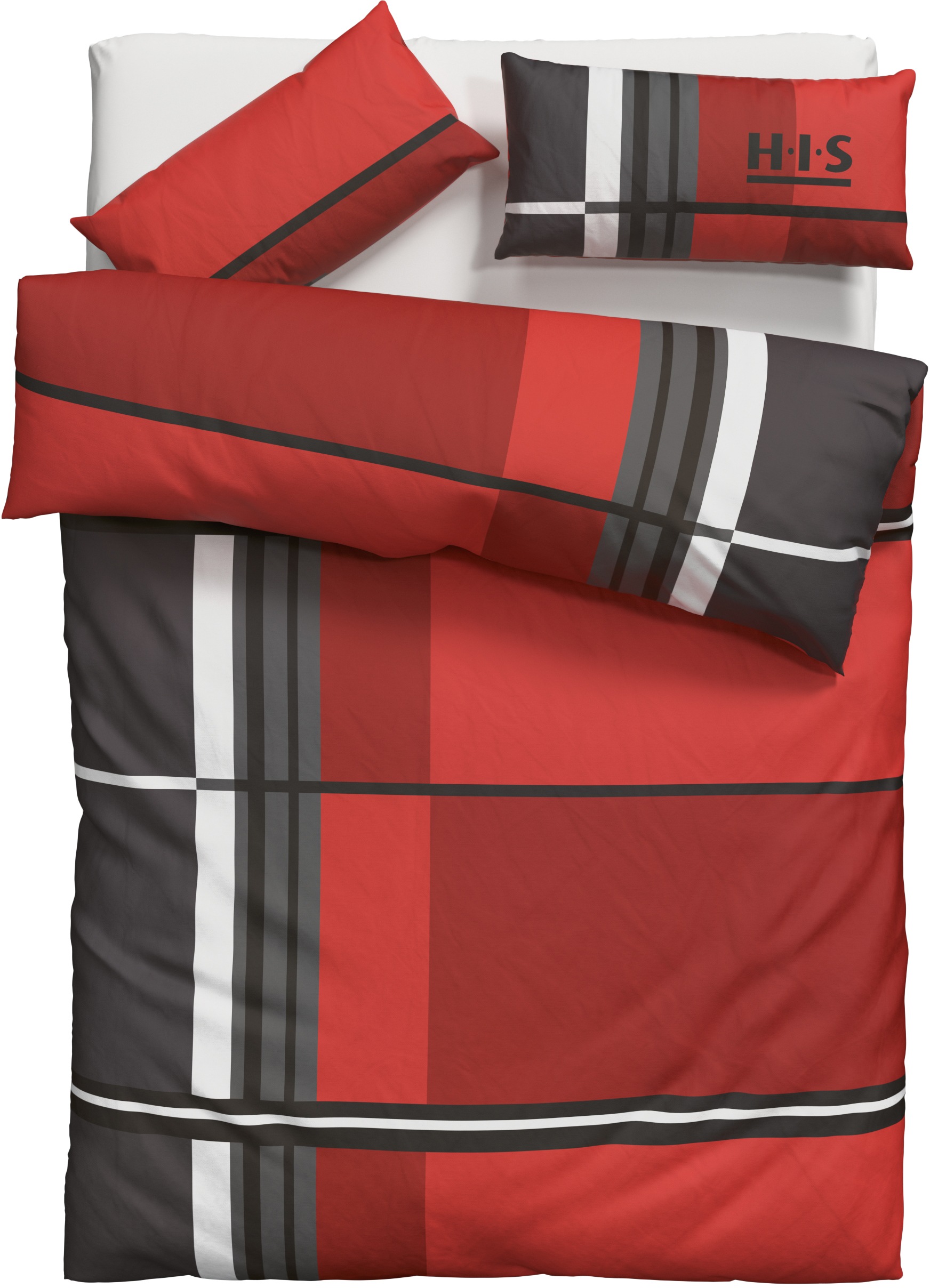 H.I.S Bettwäsche "Cassia" 2 tlg. in sportlichem Karo Design,Bettwäsche aus günstig online kaufen