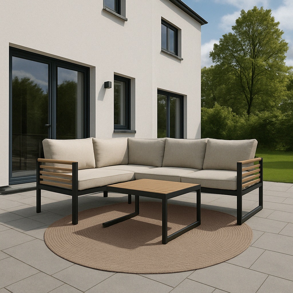 ASTRA Teppich »Paris«, rund, 8 mm Höhe, In- und Outdoor geeignet, Aussenbereich, Wohnzimmer